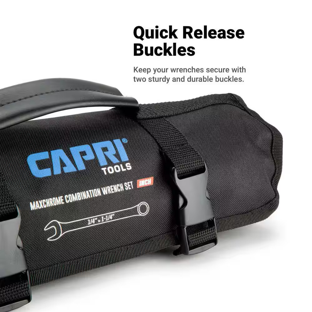SAE Wrench Roll up Pouch (17-Pocket)