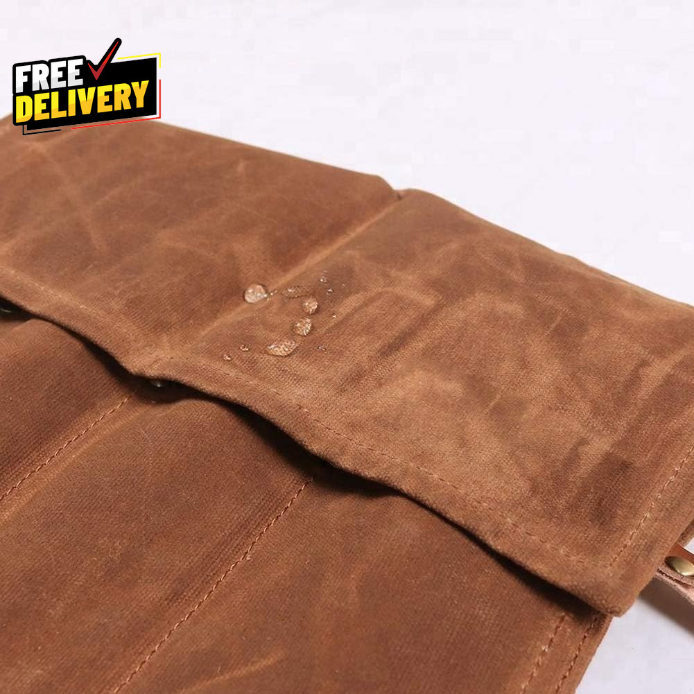 Chisel Roll Waxed Canvas Tools Wrench Roll up Pouch Chisel Carrying Case Wren…