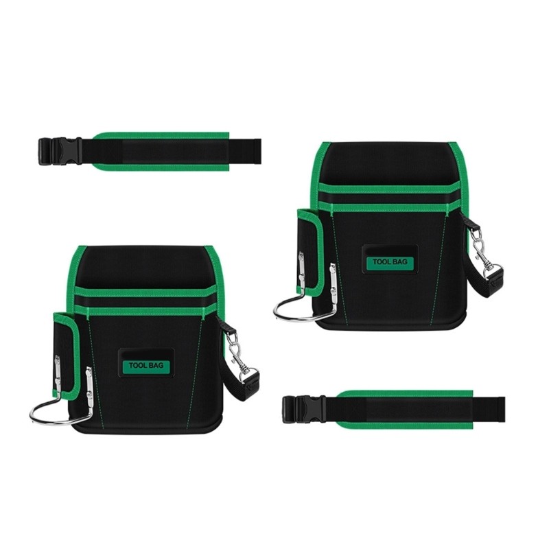 2PCS Heavy Duty Work Belt Pouches Waterproof Interior Reinforced Stitching