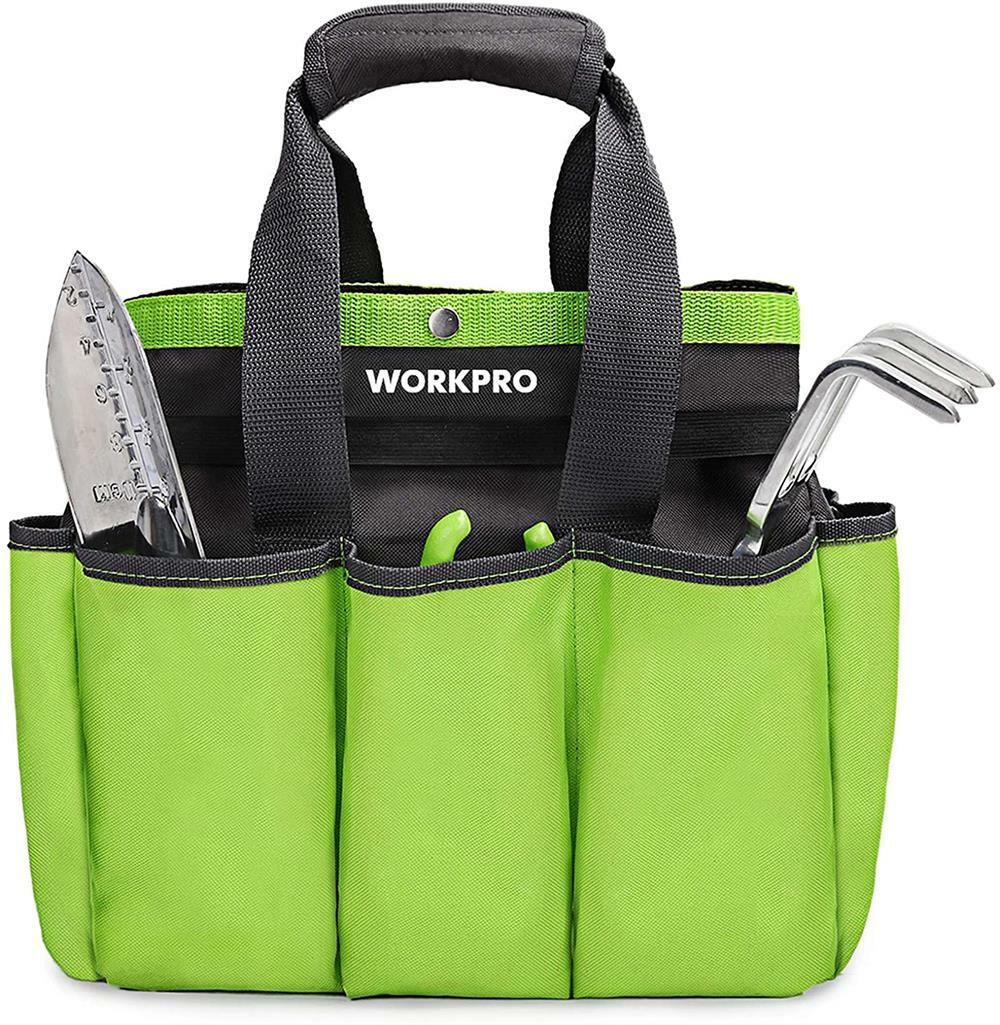WORKPRO Garden Tool Bag Garden Tote Storage Bag With 8 Pockets Home Organizer