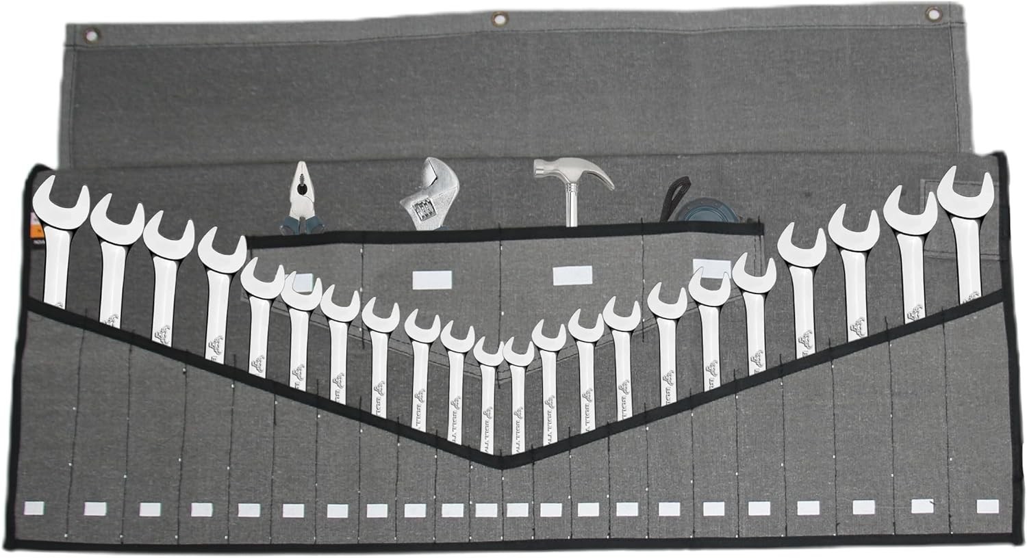 Heavy-Duty 26 Pocket Wrench Roll Tool Pouch – Perfect for Professionals & DIYers