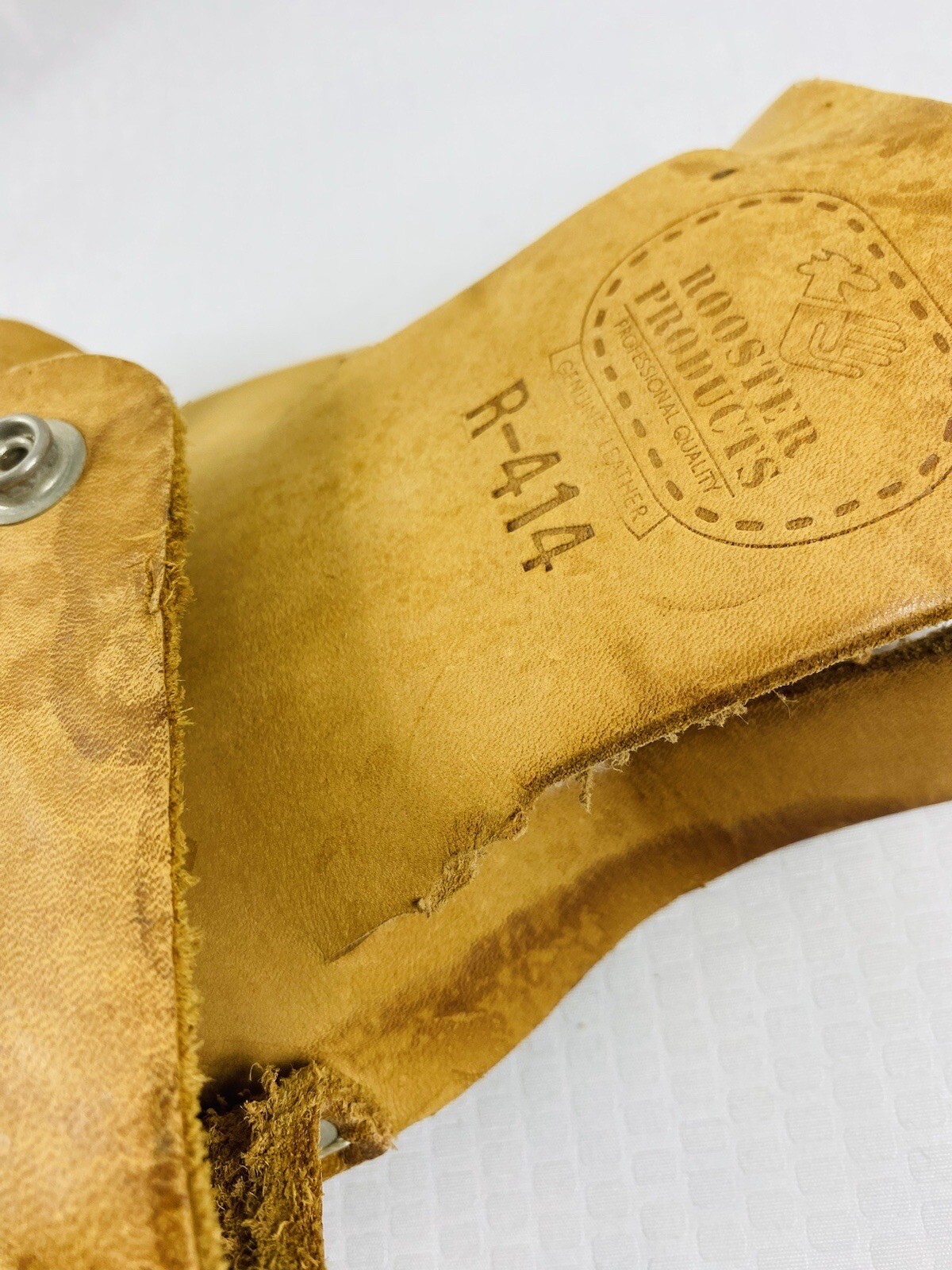Rooster Products Genuine Leather Drill Construction Tool Holster, R–414 – READ
