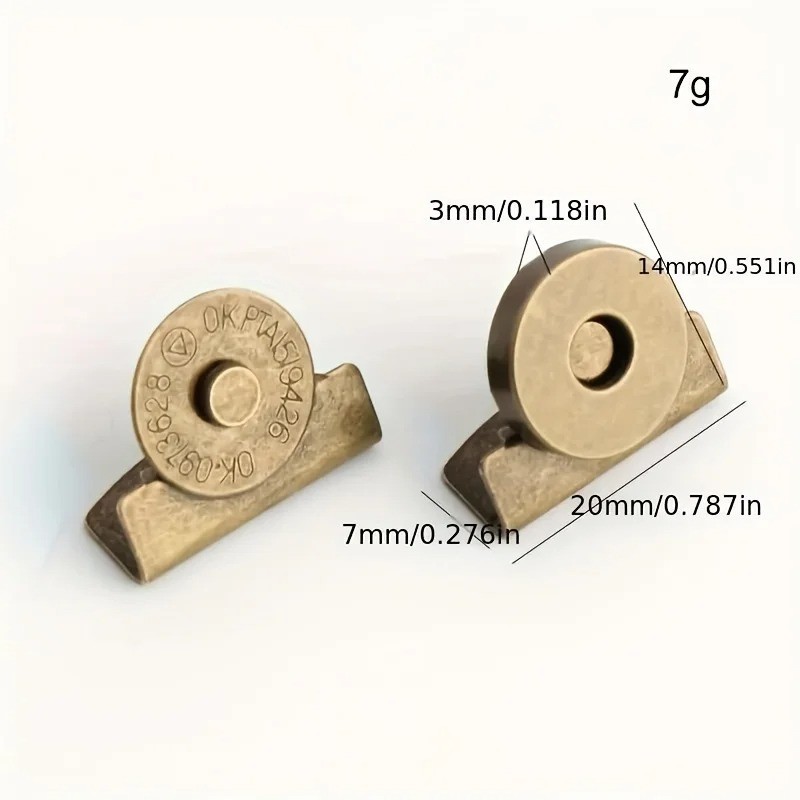 8 Pcs Magnetic Bag Snap Buckle Hidden Seamless Button Closure Accessories