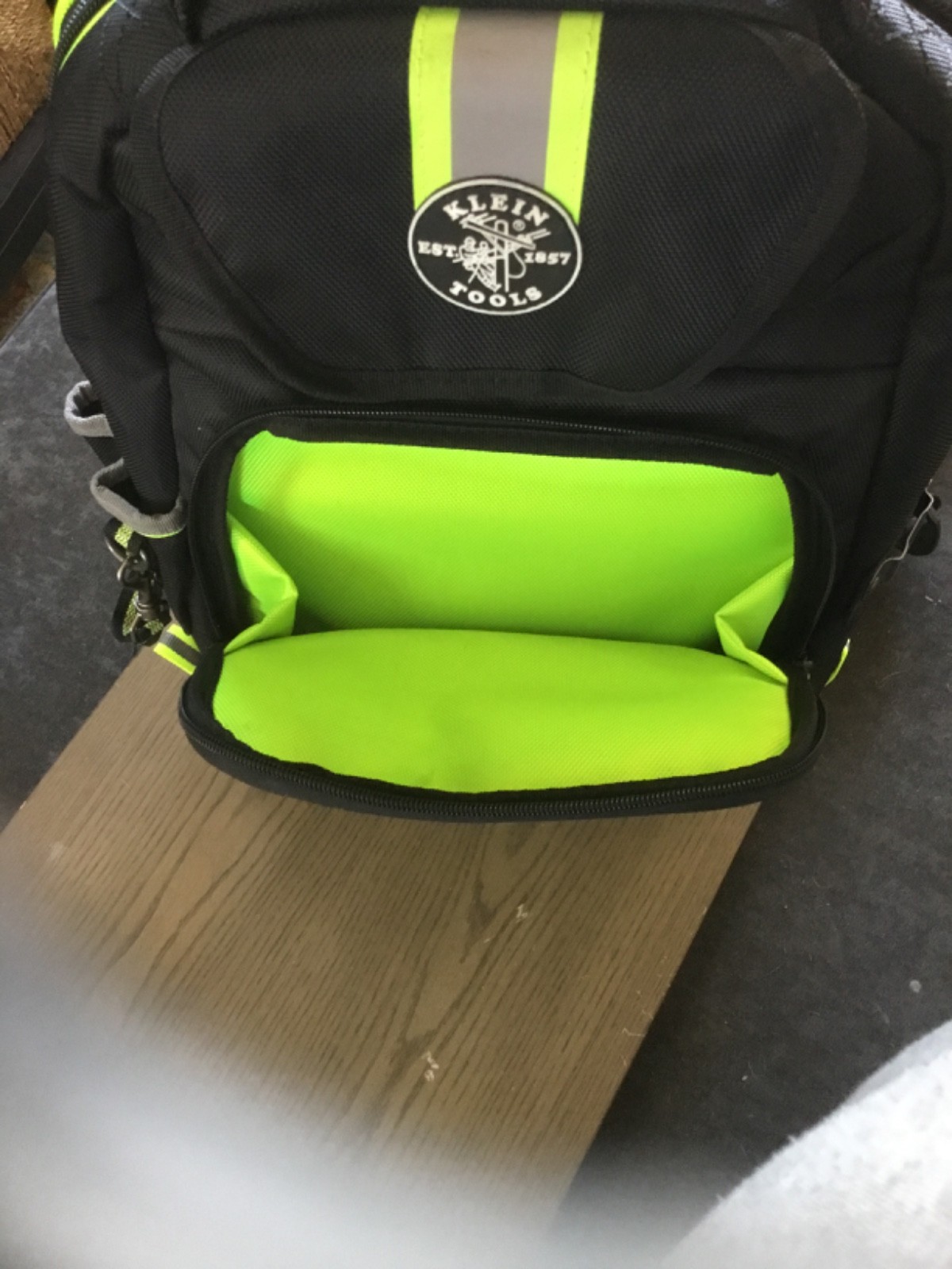 KLEIN Tools Tradesman Pro Tool Bag Backpack Multi-Pocket Hi-Viz 55647