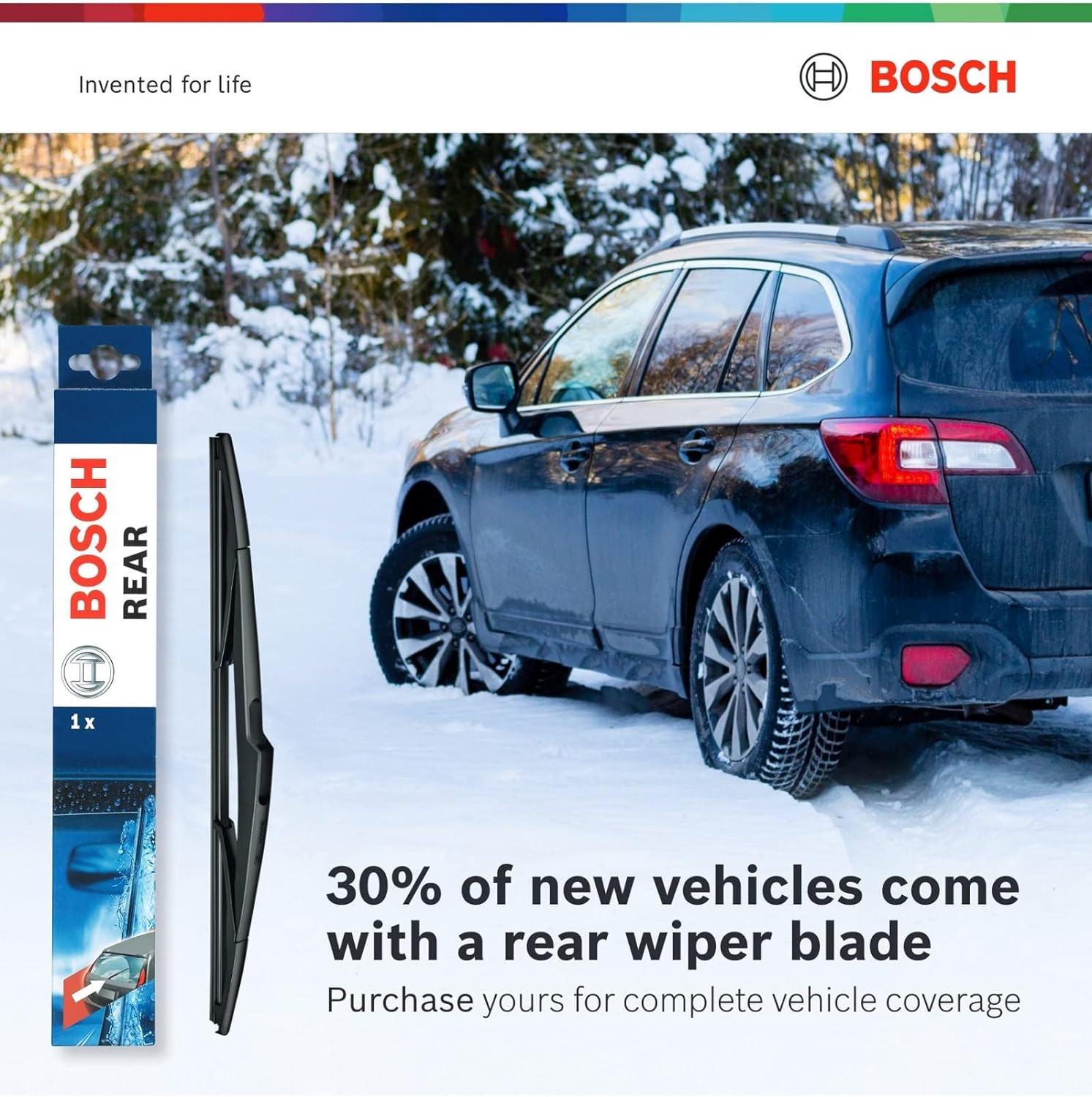 BOSCH 22A22B ICON Beam Wiper Blades – Driver and Passenger Side – Set of 2 Blade