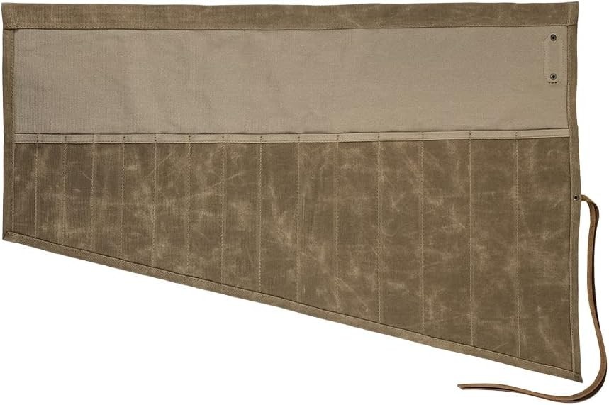 Durable Wrench Tool Roll with 15 Pockets – Handmade for Craftsmen & DIYers