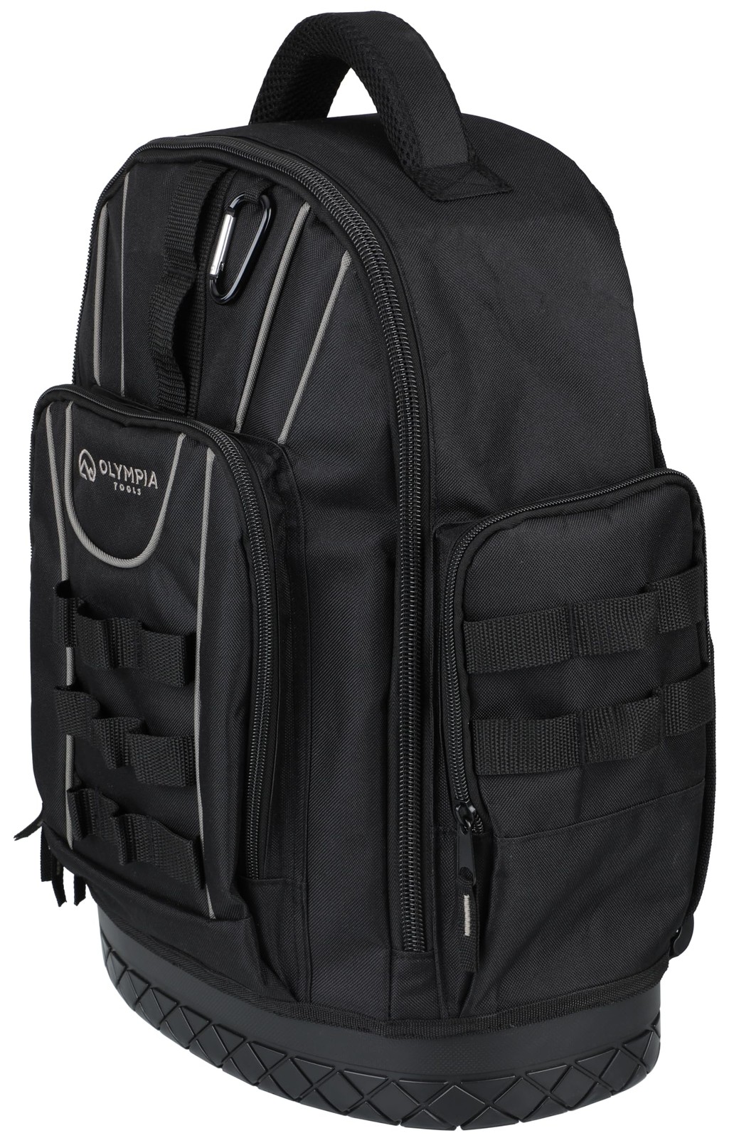 Olympia Tools 17.5 In Tool Organizer Backpack Heavy-Duty Tool Bag Backpack