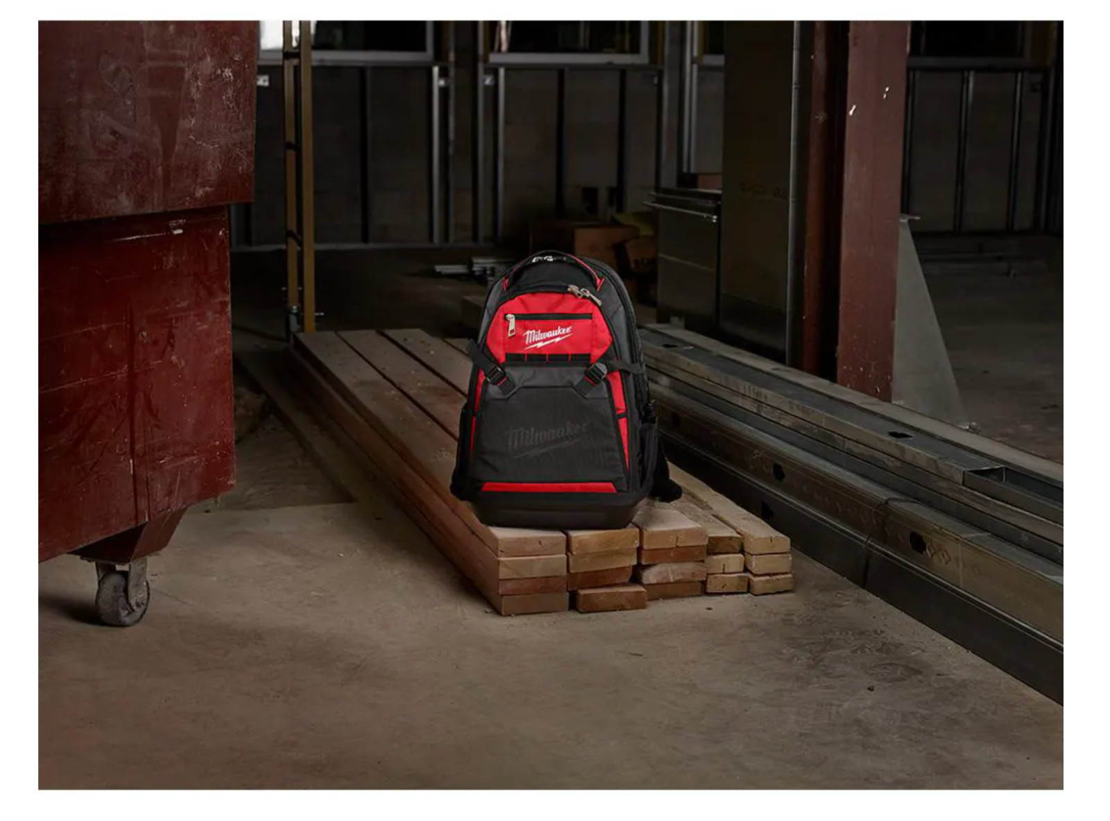 Milwaukee Jobsite Backpack Tool Storage Bag Heavy Duty Construction Book Bag