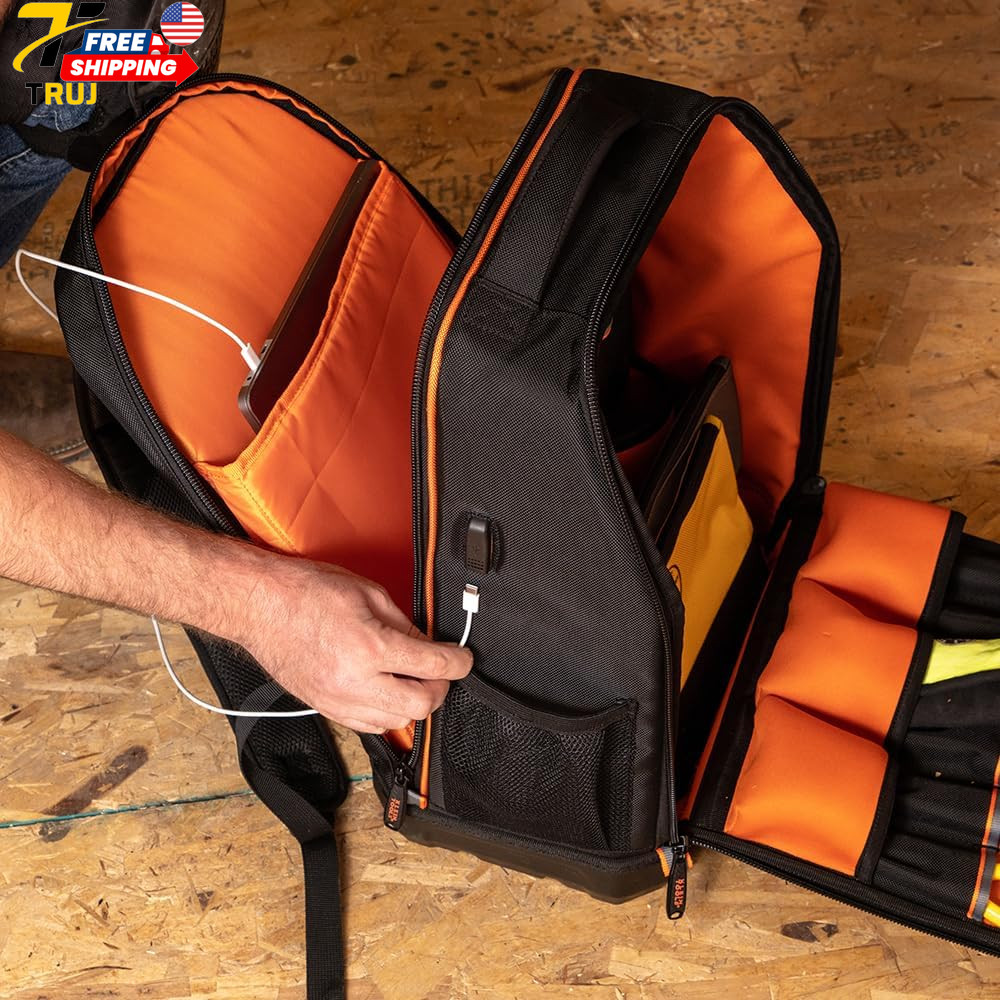 62805BPTECH 28-Pocket Laptop Backpack Tool Bag Tradesman Pro Extra-Large Tech T