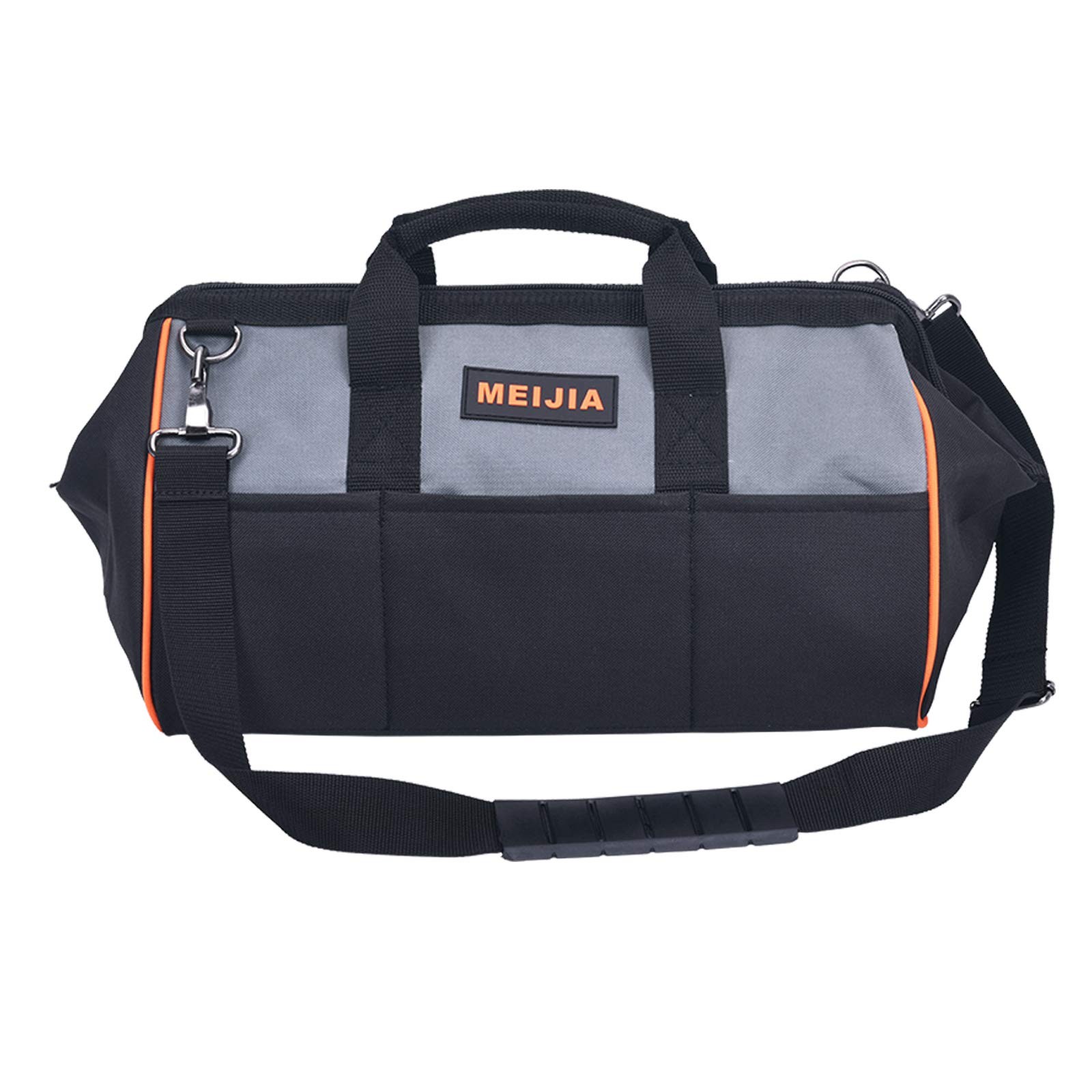16 Inch Portable Wide Mouth Heavy Duty Tool Bag Multi Pocket Storage Tote