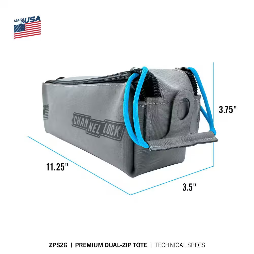 3.5 In. Premium Double Zip Tool Pouch