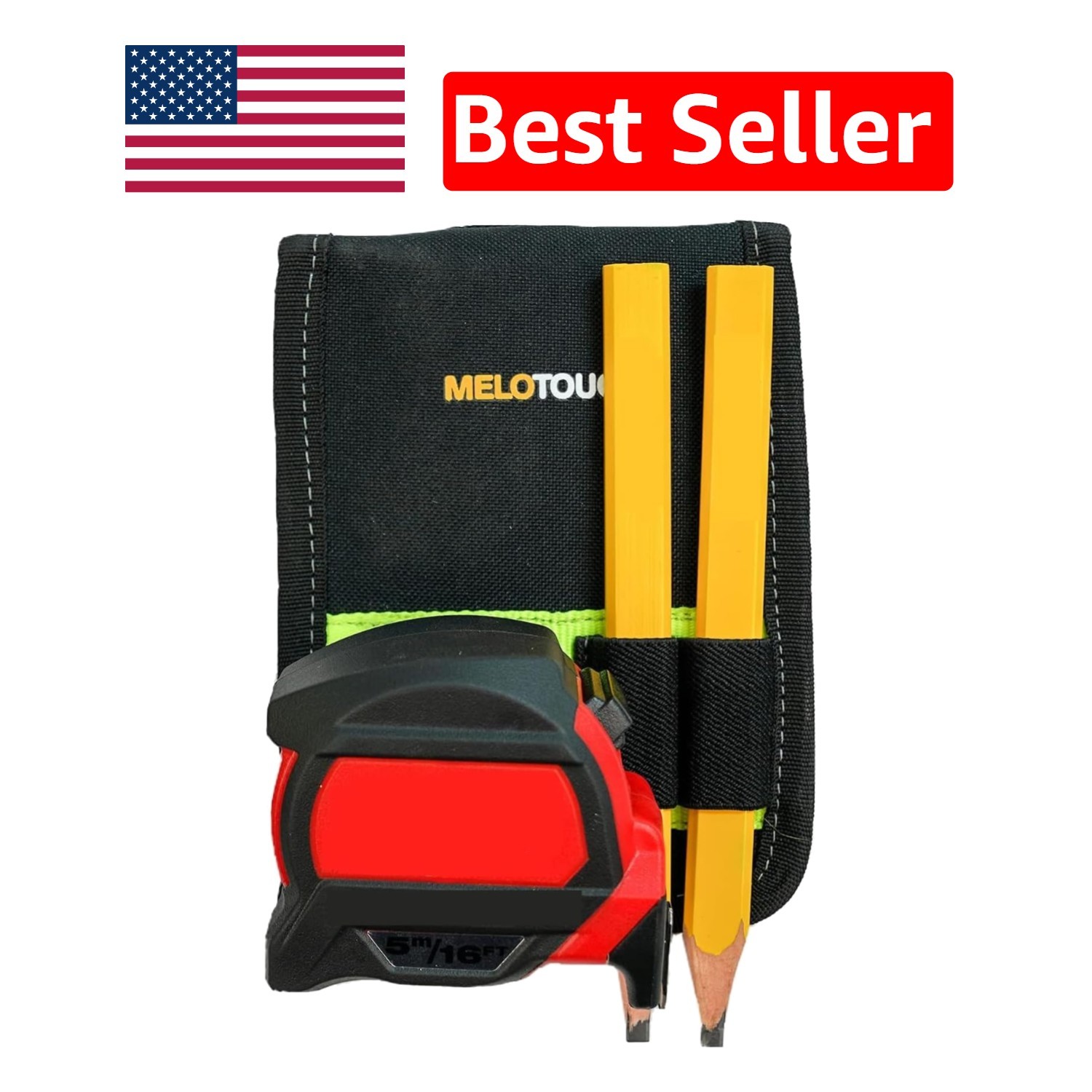 Reflective Tool Belt Hook with Buckle Closure – Organize Your Tools Efficiently