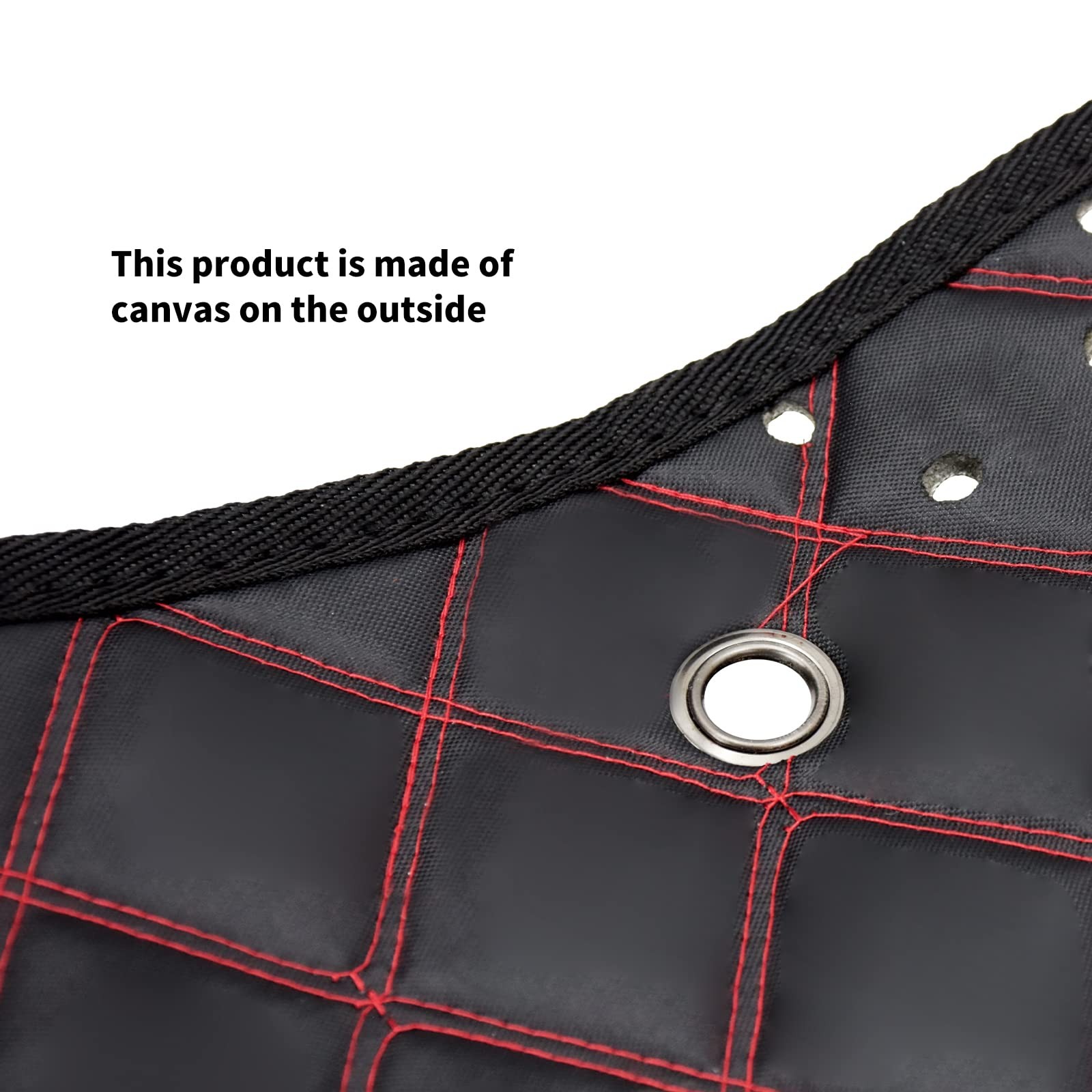 Saddlebag Liners Carpet Insert with Red Stitching for Non-Stretched Non-Taper…