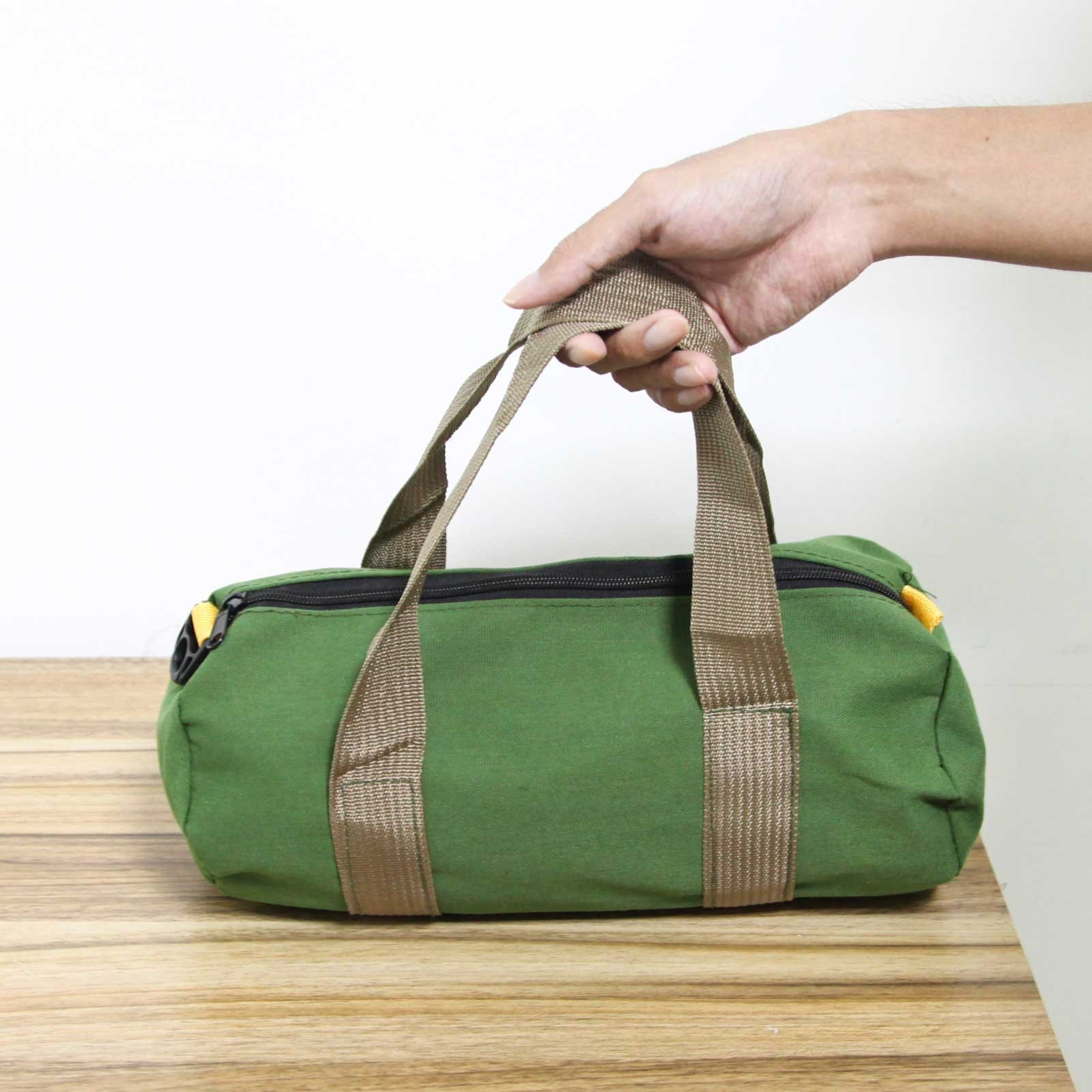 12in Heavy Duty Canvas Tool Bag with Zipper Muti-Purpose Portable Waterproof US
