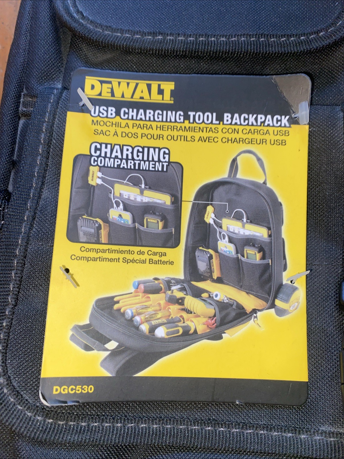 Dewalt 20v Backpack Dgc530 W/ Charging Dock 23 Pocket