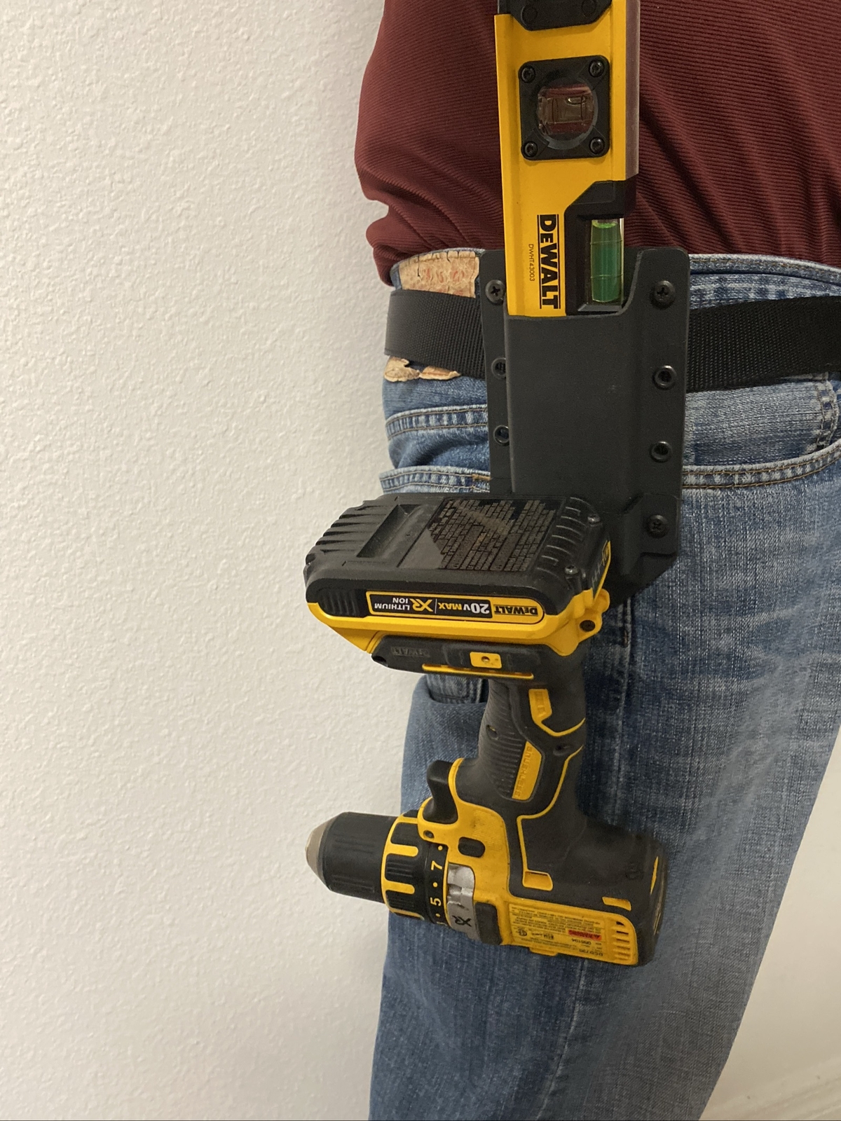 Tape Measure Holder with Utility Knife Pouch, Holds dozens of Items!