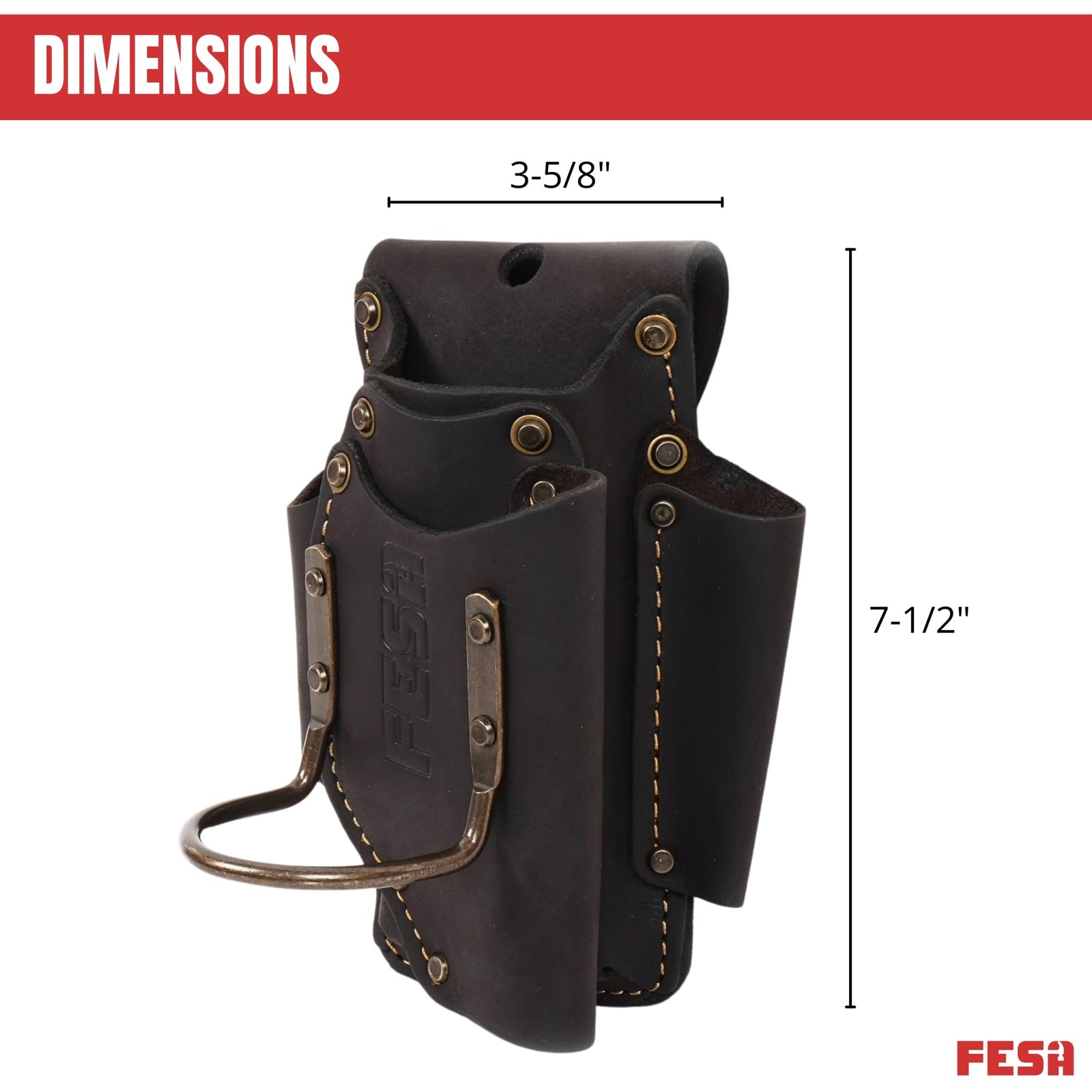 Fesa Small Leather – Top Grain Leather Small A Steel Hammer