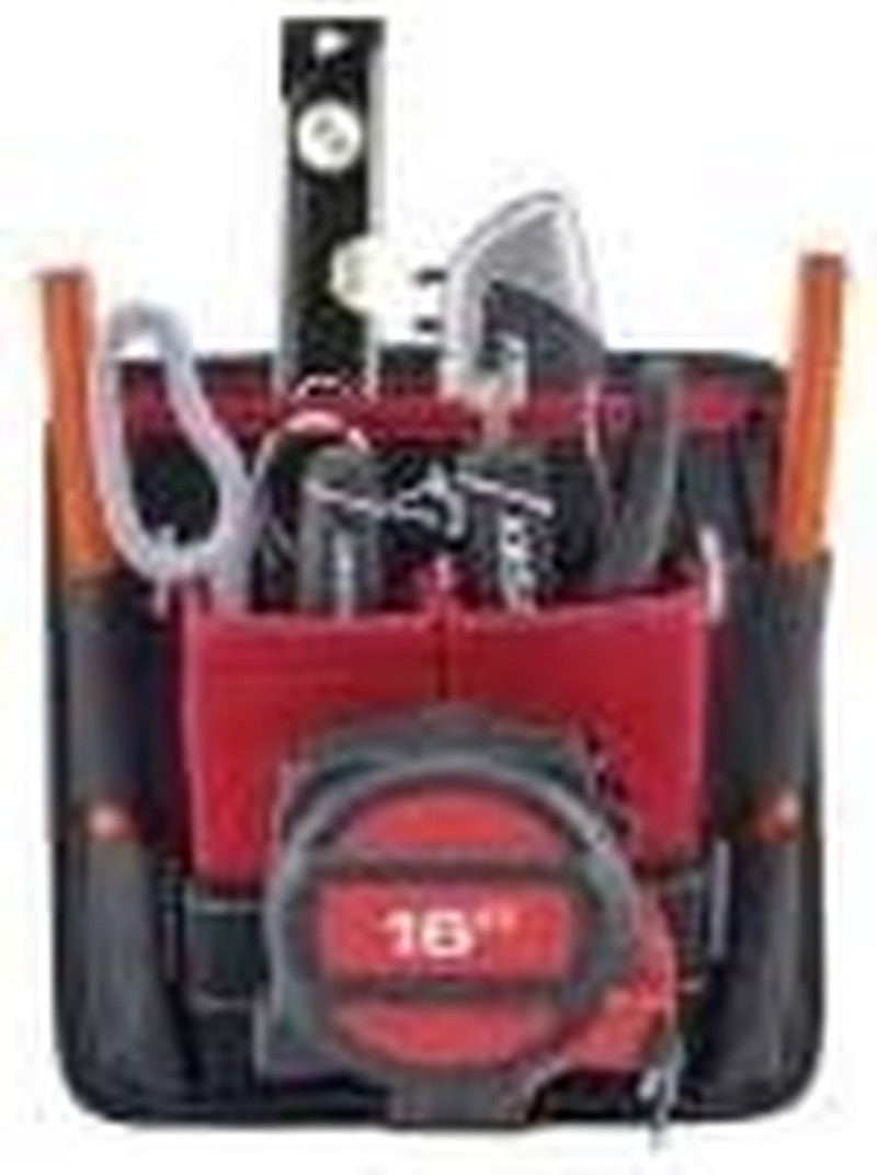 HUSKY 7 In. 3 Pocket Tape Spuntuff Heavy-Duty Water-Resistant Tool Storage Tool