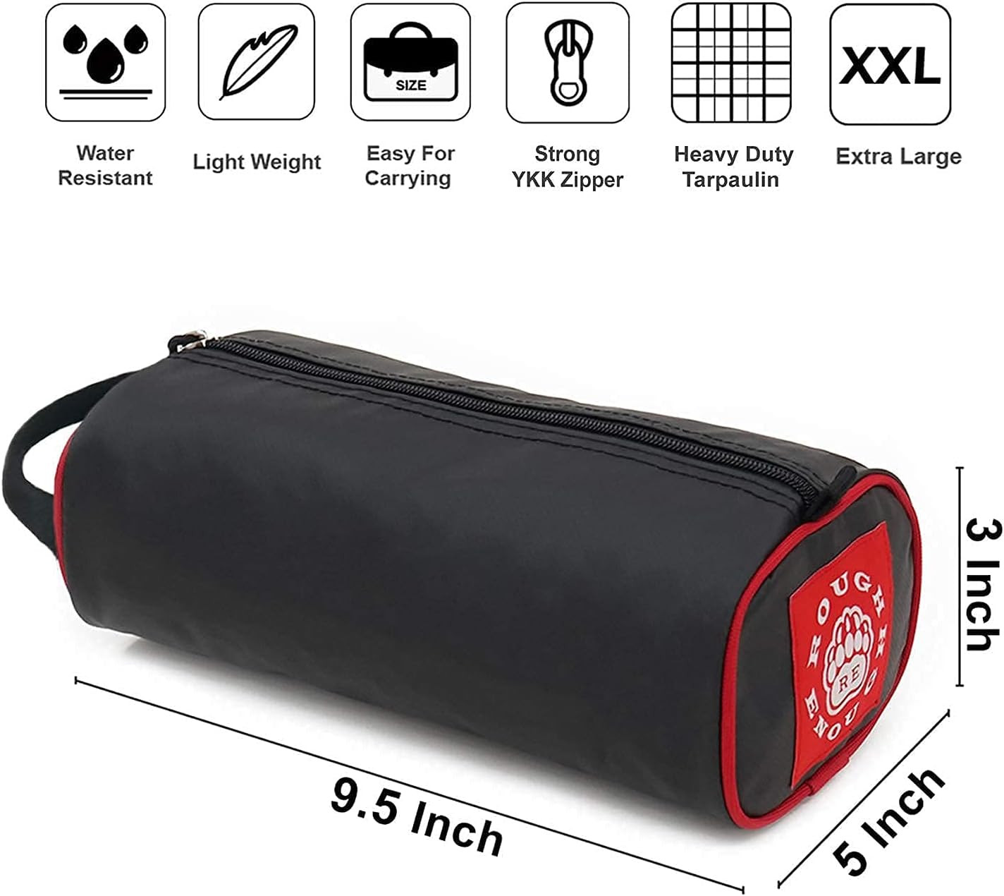 Rough Enough Compact Tool Bag with Handle and Zipper Closure for Easy Carrying
