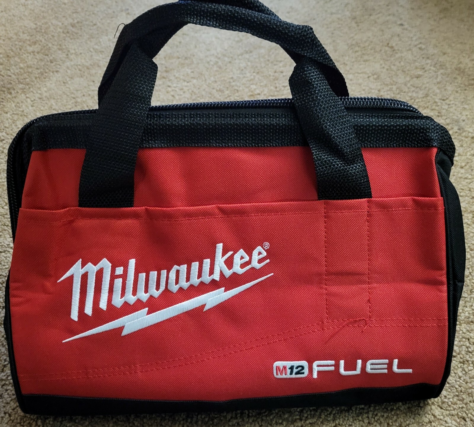 10x New Milwaukee Fuel M12 13″ Heavy Duty Contractors Tool Bag 13″ x 9″ x 10″