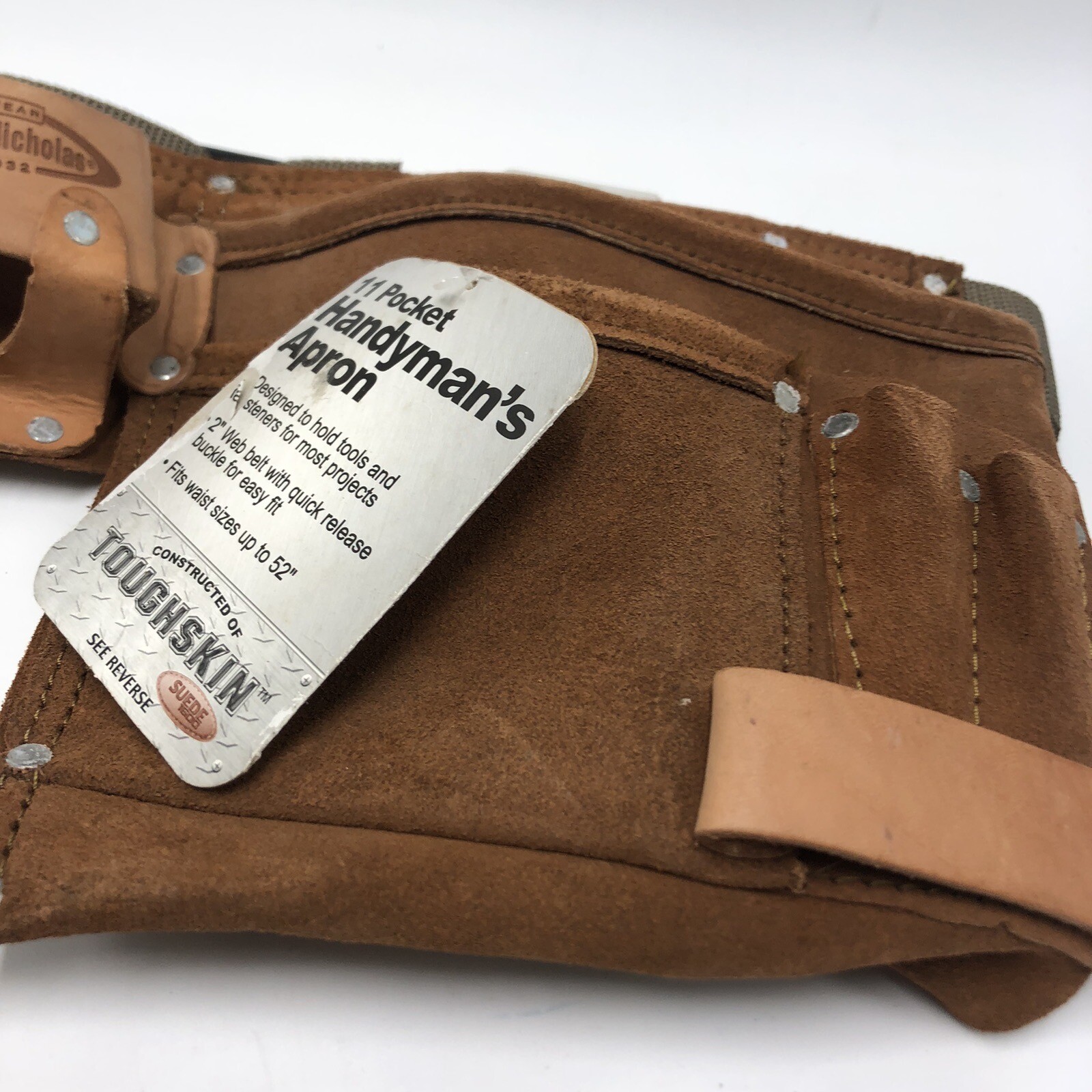 US Military 11 Pocket Handyman Apron Tool Belt Pouch Leather.