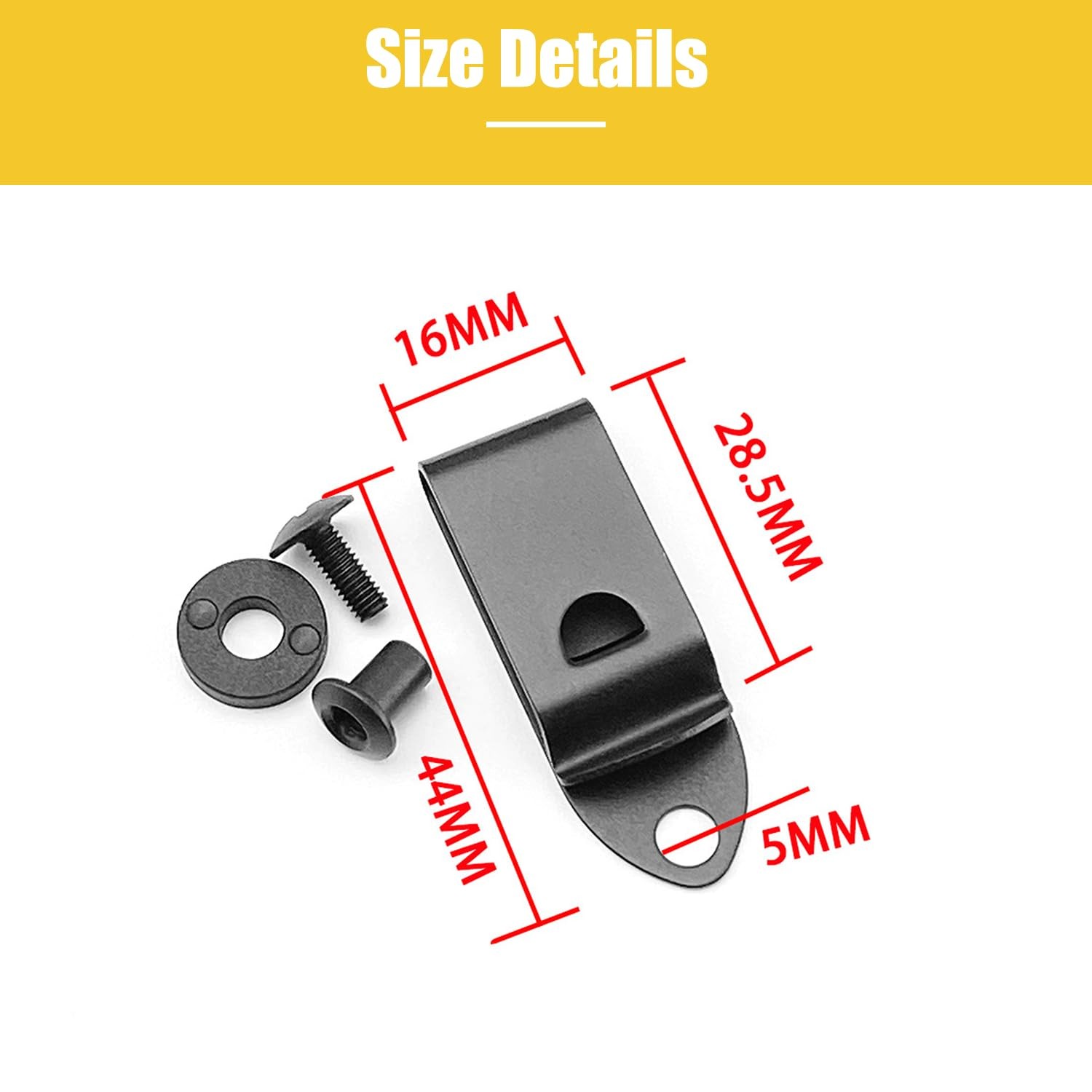Kydex DIY Holster Kit with Belt Clip, Stainless Steel Knife Sheath Kit, IWB H…