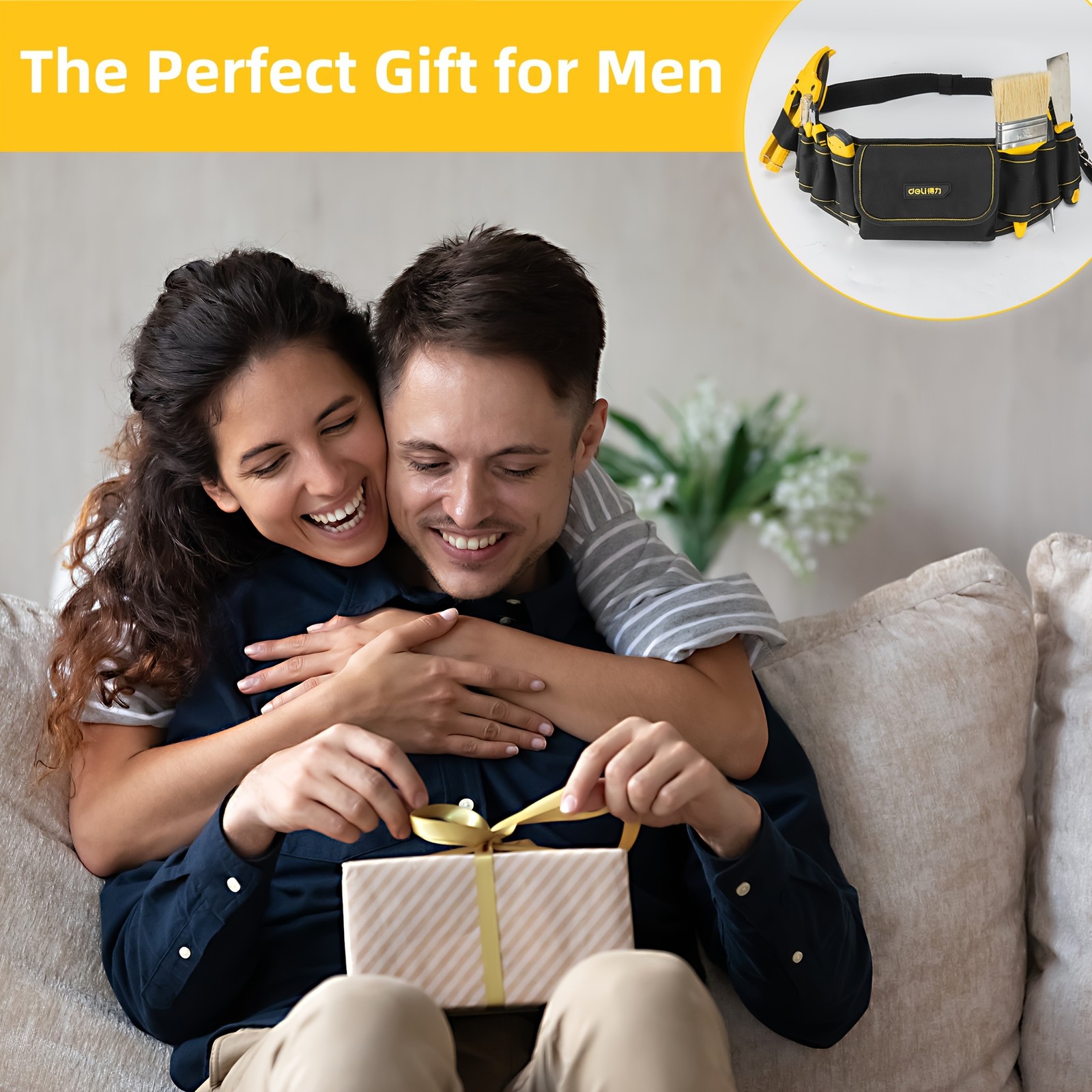 Steelite Tool Belt 8 Pocket Waist Bag Hardware Toolkit Work Organizer