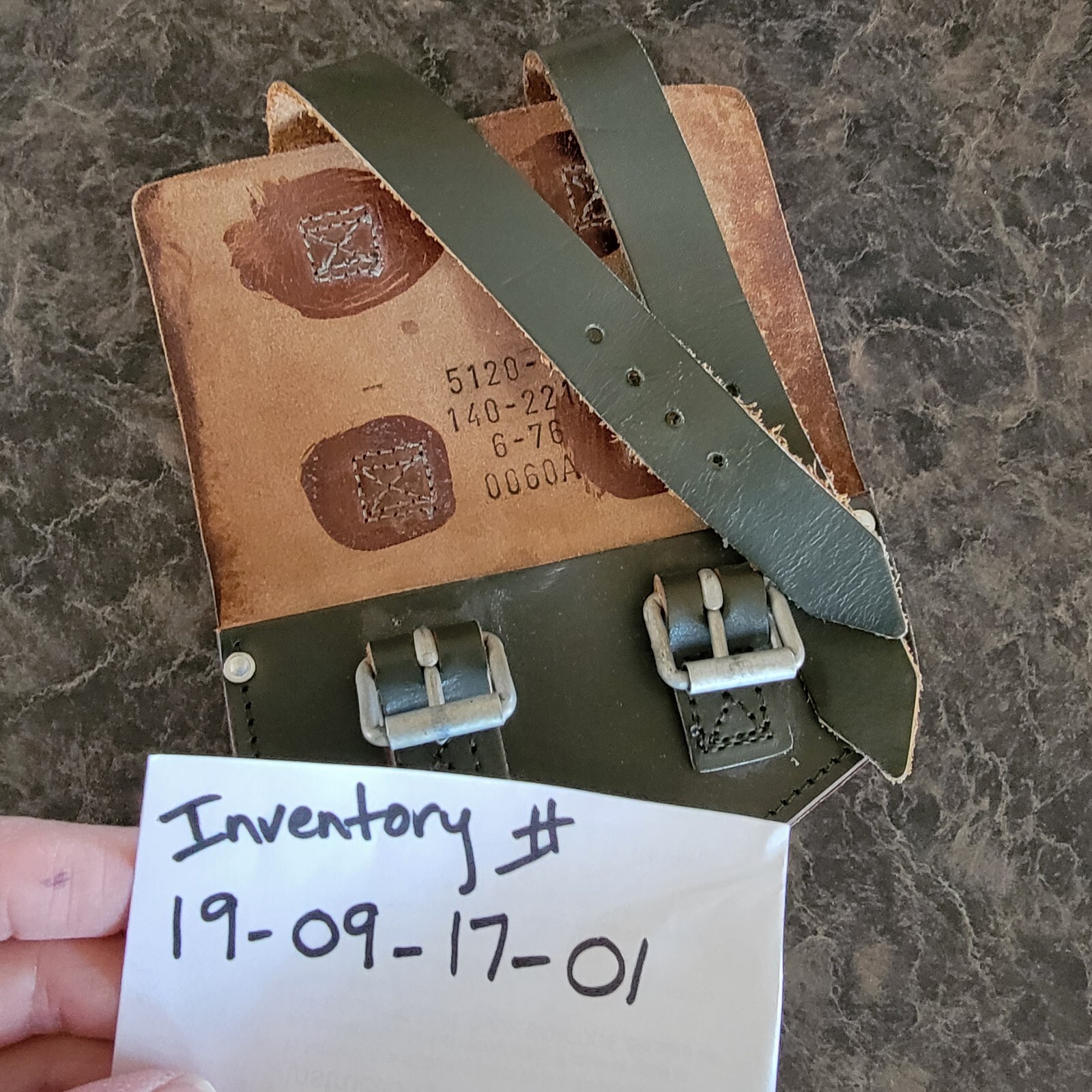Heavy Duty Leather Tool Belt Accessories Loop Attachment Hunting military green