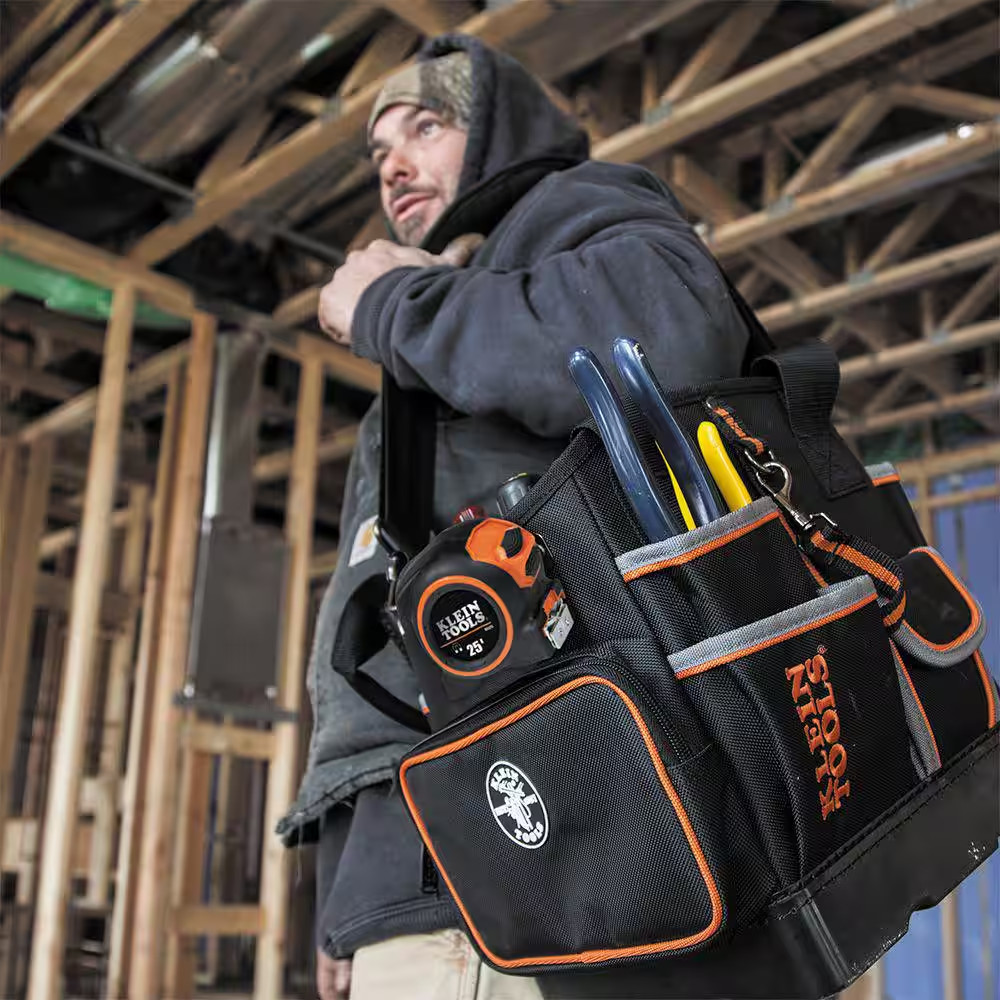 Tool Bag, Tradesman Pro Tool Tote, 40 Pockets, 10-Inch