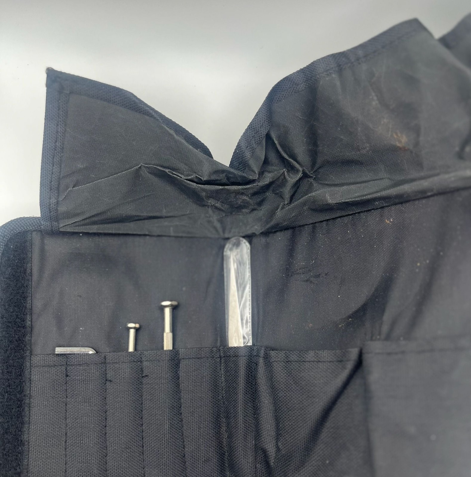 Black Nylon Precision Tool Organizer Pouch With Mixed Hand Tools (A