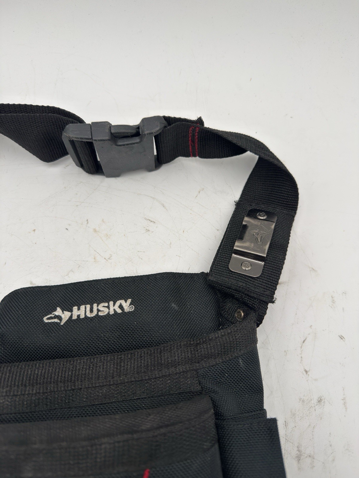 Husky 6 Pocket Tool Belt Pouch Black Used