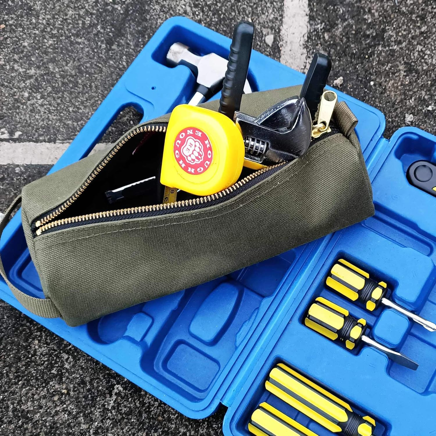 Rough Enough EDC Tool Bag Organizer with Handle – Portable Pouch Solution