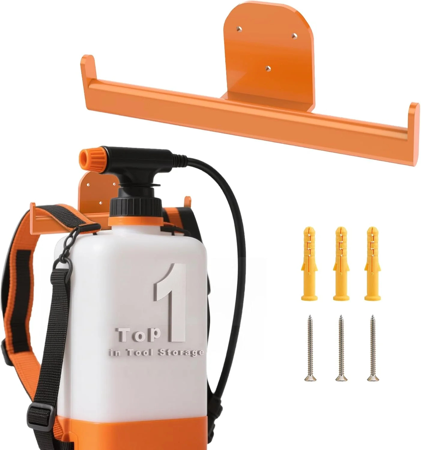 FLEXI RODS Backpack Leaf Blower Hanger, Backpack Sprayer Wall Mount, Lawn Care A