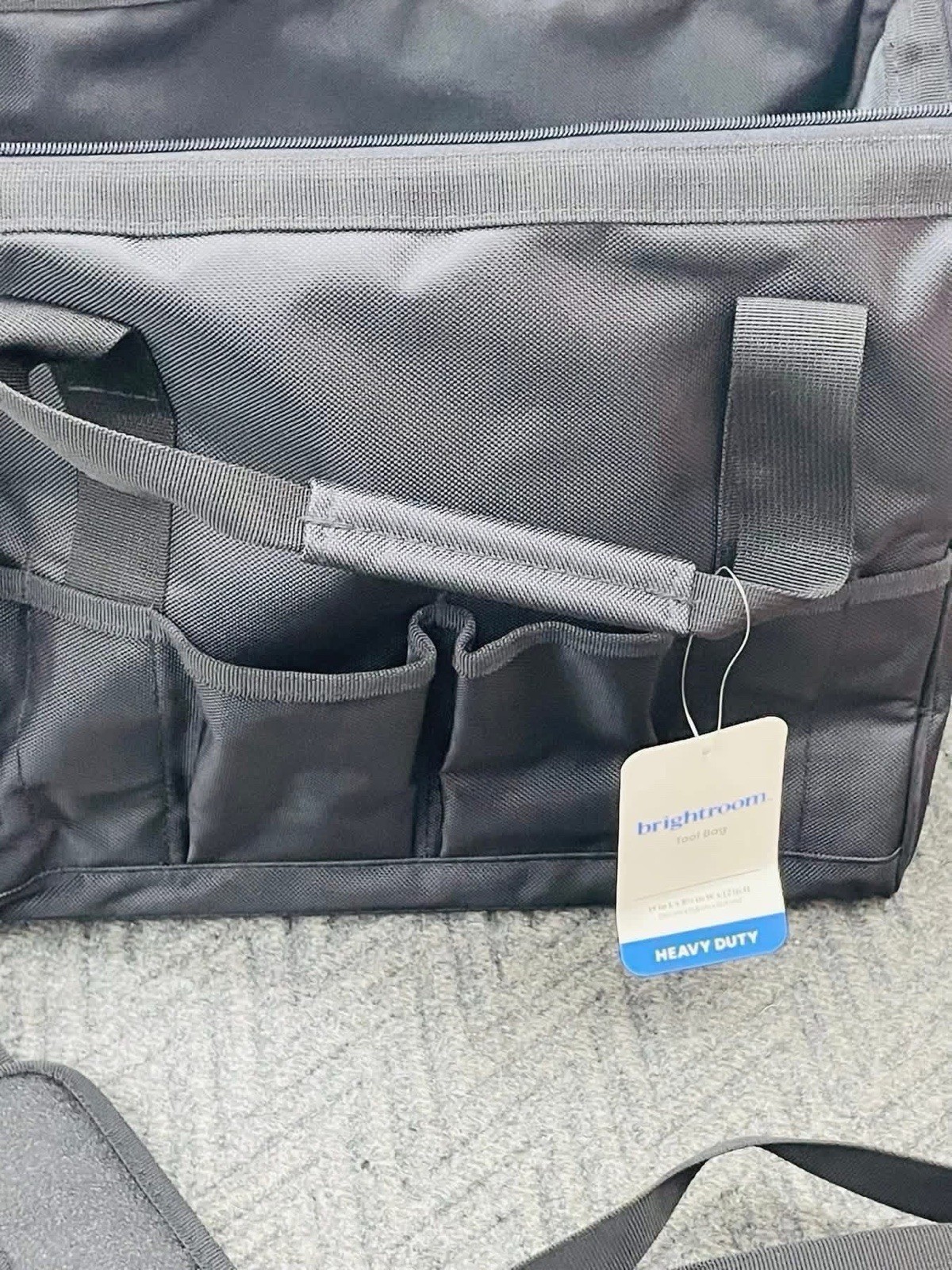 New Brightroom Heavy Duty Tool Bag Removable Carry Strap Black Utility Storage