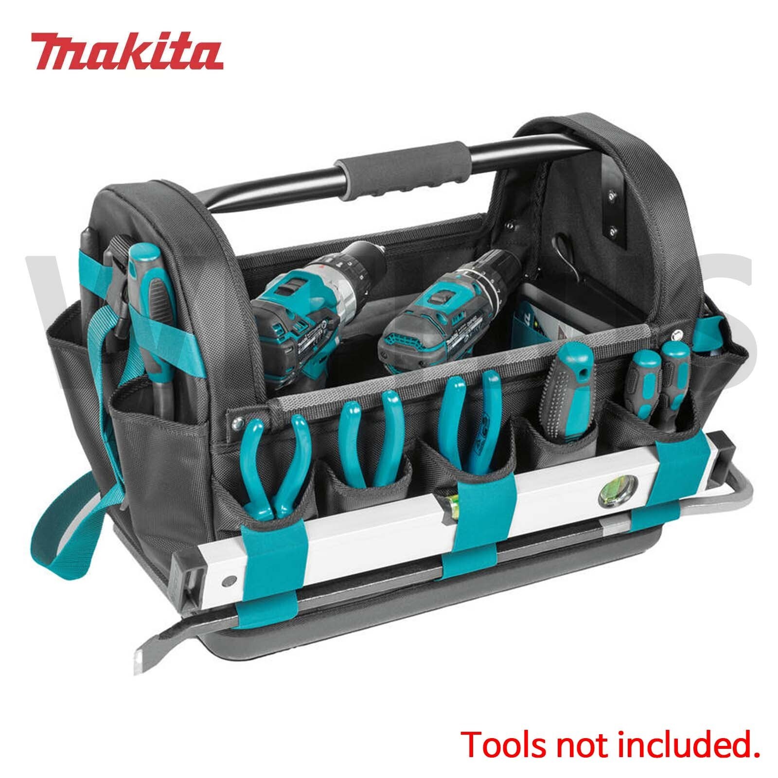 Makita E-05430 Ultimate Open Tool Tote 29.7L Power Tool Bag Toolbag with Strap