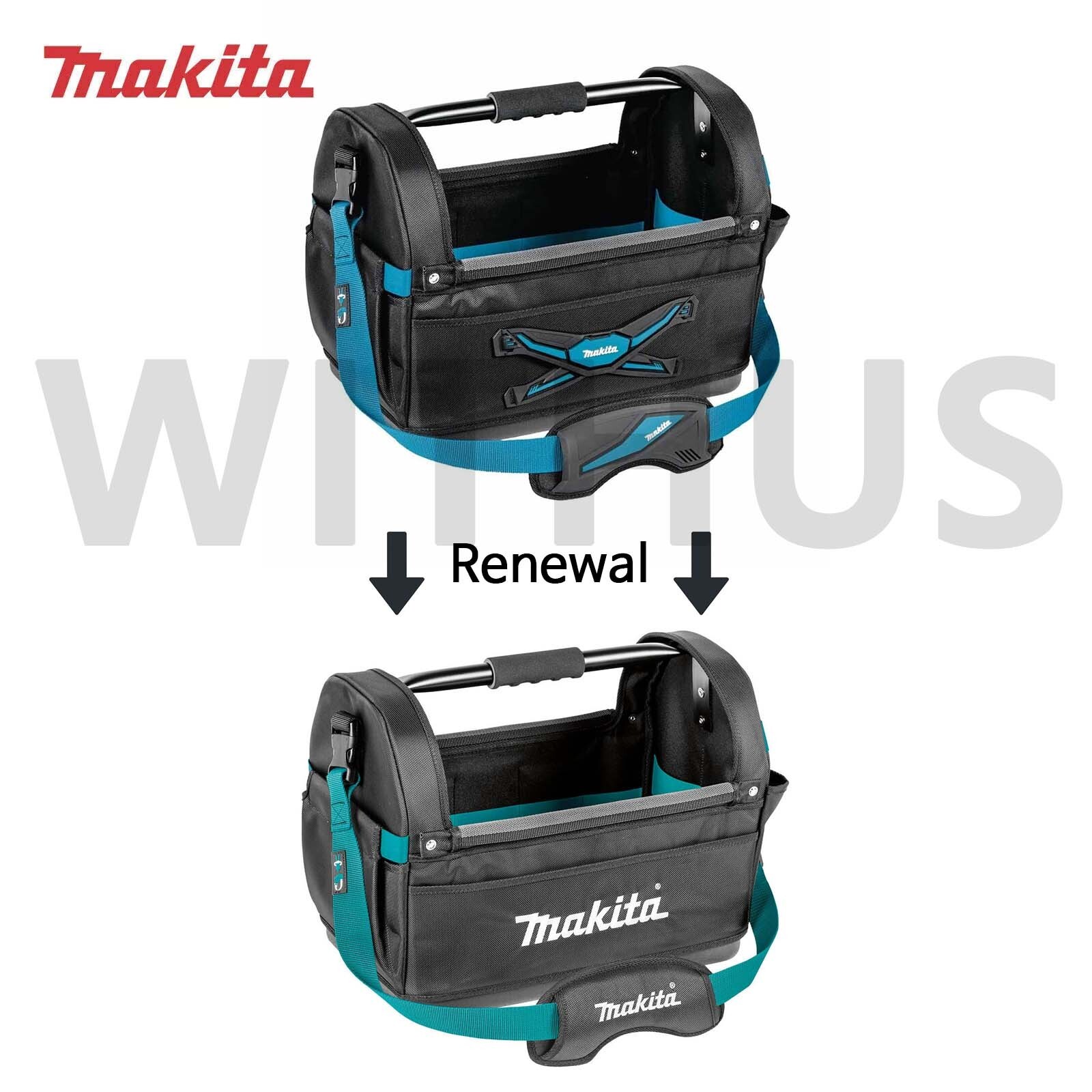 Makita E-05430 Ultimate Open Tool Tote 29.7L Power Tool Bag Toolbag with Strap