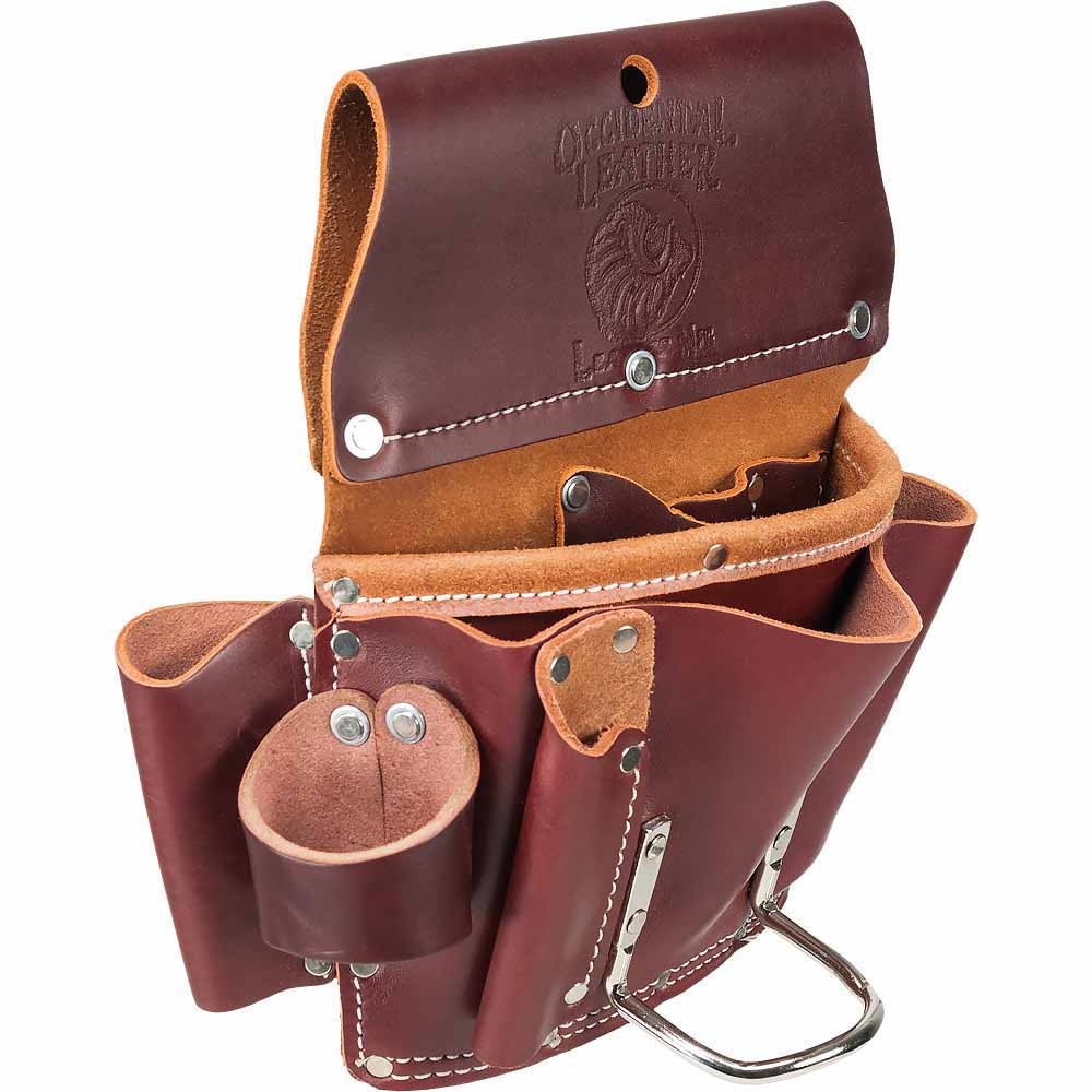 Occidental Leather 5070 11-Pocket Large Style Pro Leather Drywall Pouch, 8″ x 6″