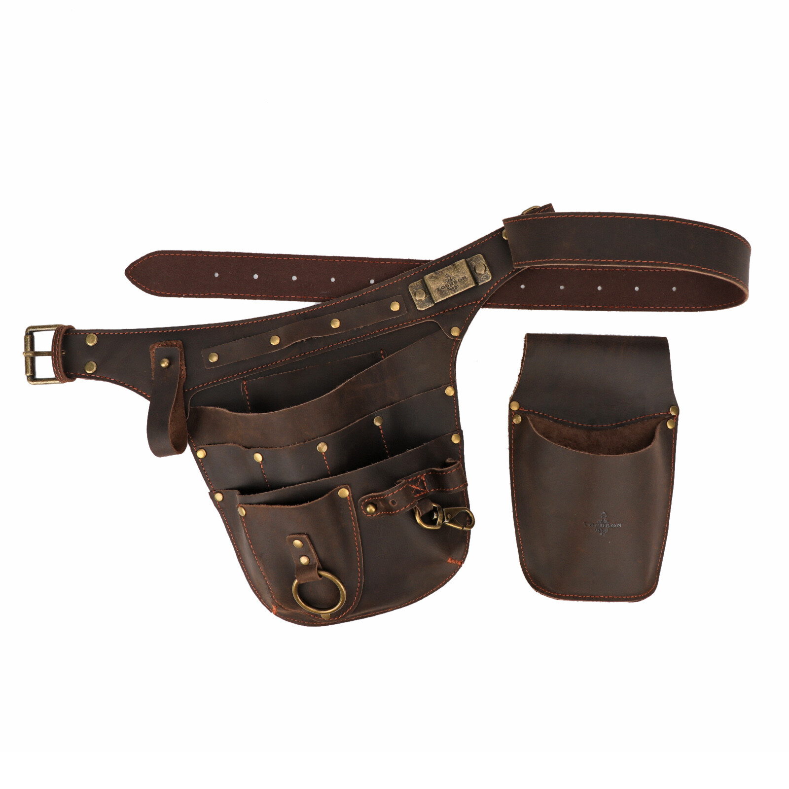 Leather Gardener Tools Belt Pouch Pruner Plier Holster Fruit Picking Hanging Bag