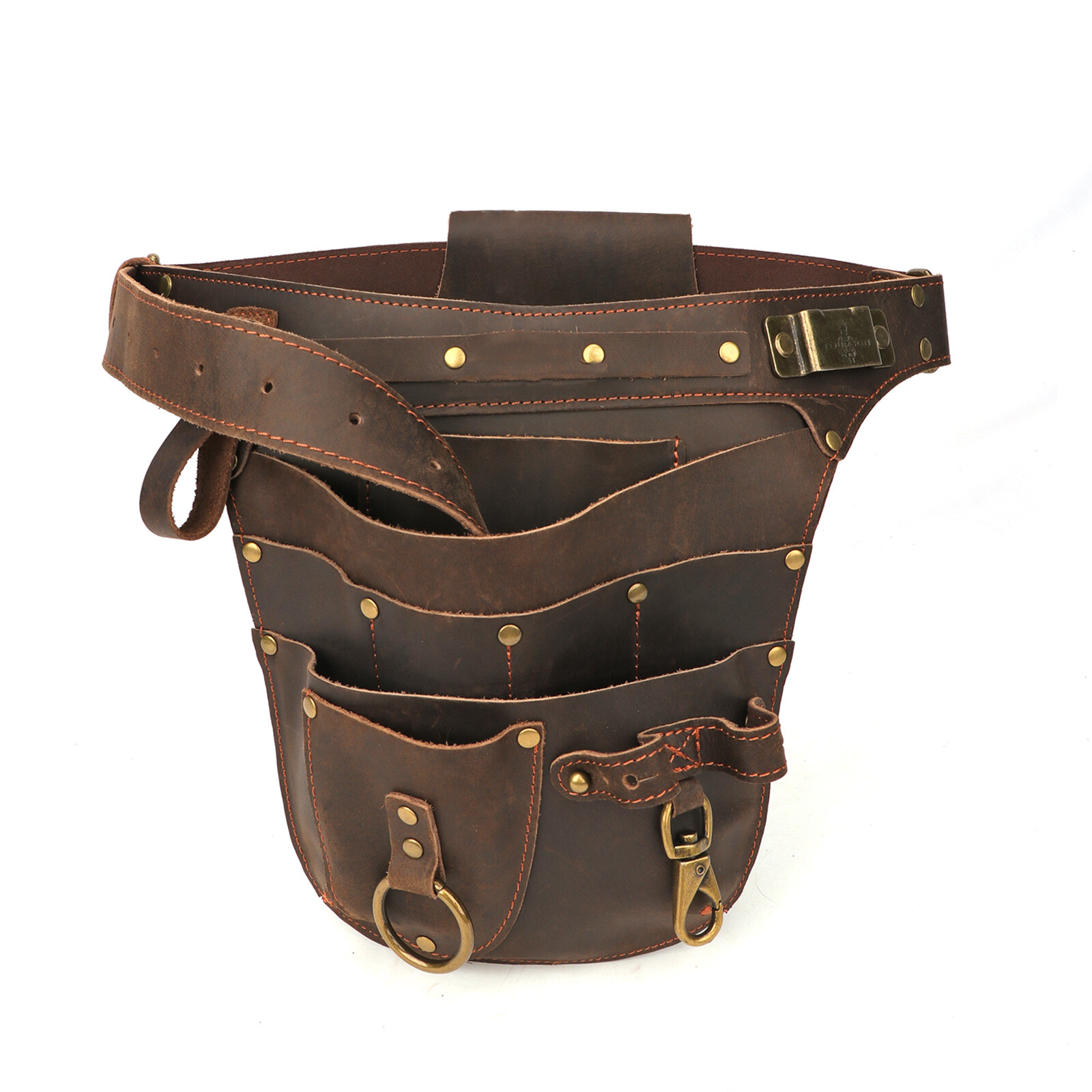 Leather Gardener Tools Belt Pouch Pruner Plier Holster Fruit Picking Hanging Bag
