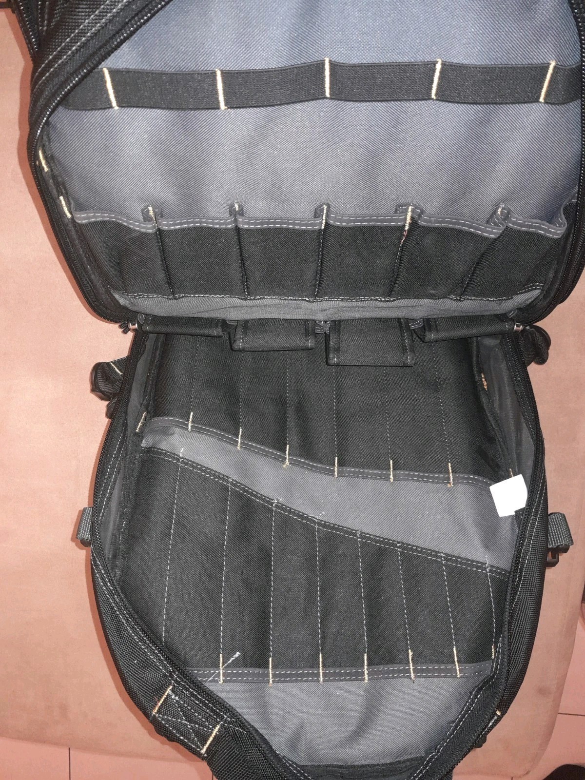 CLC Black Work Gear Leathercraft 1132 75-Pocket Tool Backpack New without Tag