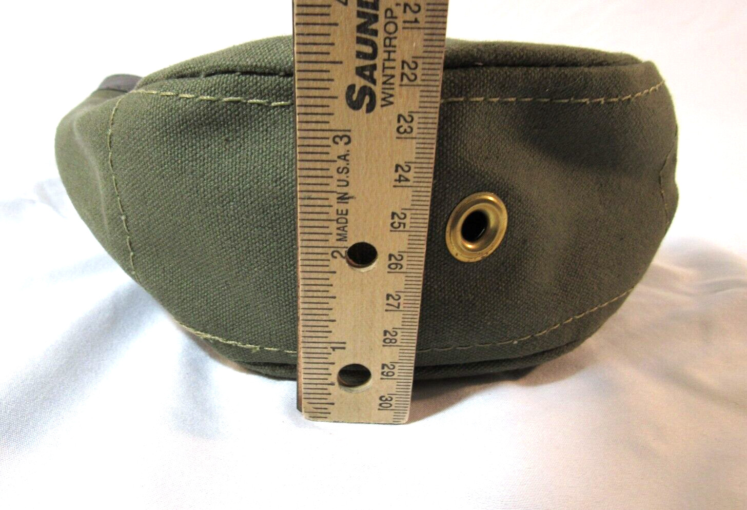 Vintage Canvas Green Tool/Storage Small Bag by ESTEX MFG Co. Model 1042 USA