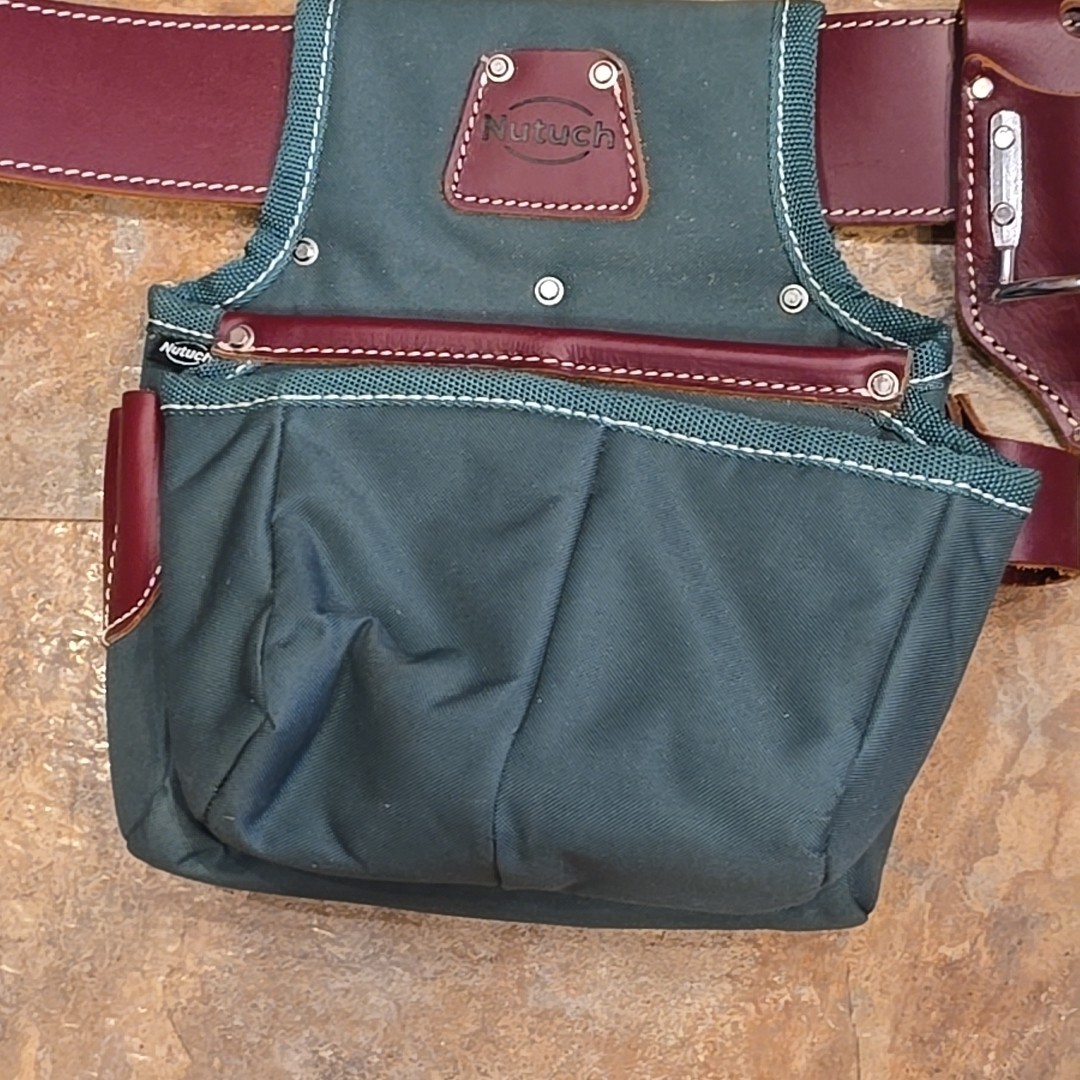 NUTUCH Nylon and Leather Tool Belt Carpenter Tool Belts Electrician