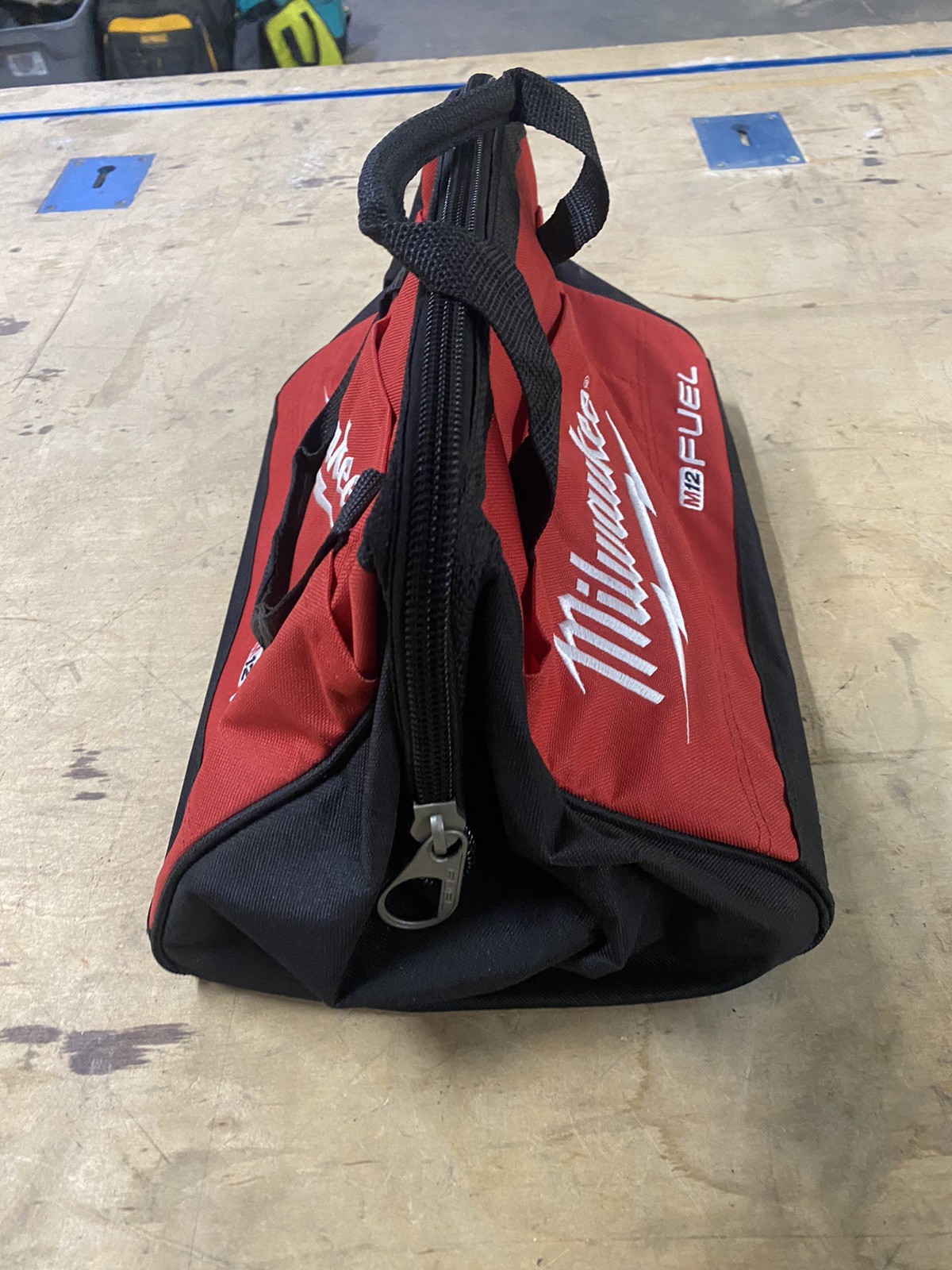 Milwaukee Canvas Tool Bag Fuel M12 13″L x 9″W x 10″H Heavy Duty Contractors