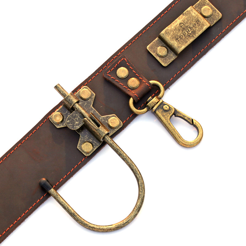 TOURBON Leather Workshop Tool Belt Heavy Duty for Hammer/Axe/Drill/Tape Measure
