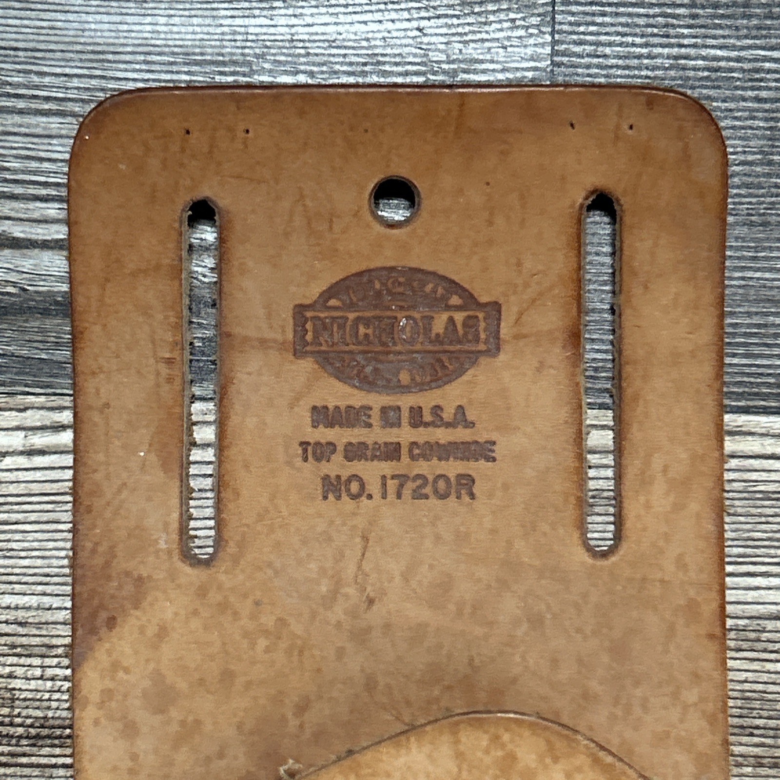 Vintage Nicholas No 1720R Cordless Drill Holster Leather Impact Wrench Holder US