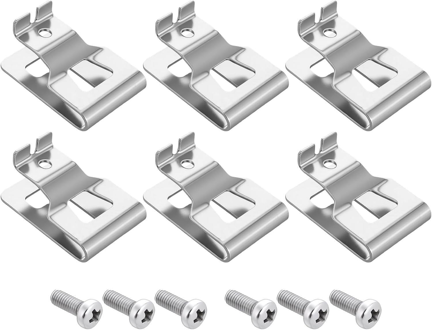 Durable Stainless Steel Drill Clips Compatible with 20V DeWALT Tools – 6 Pack