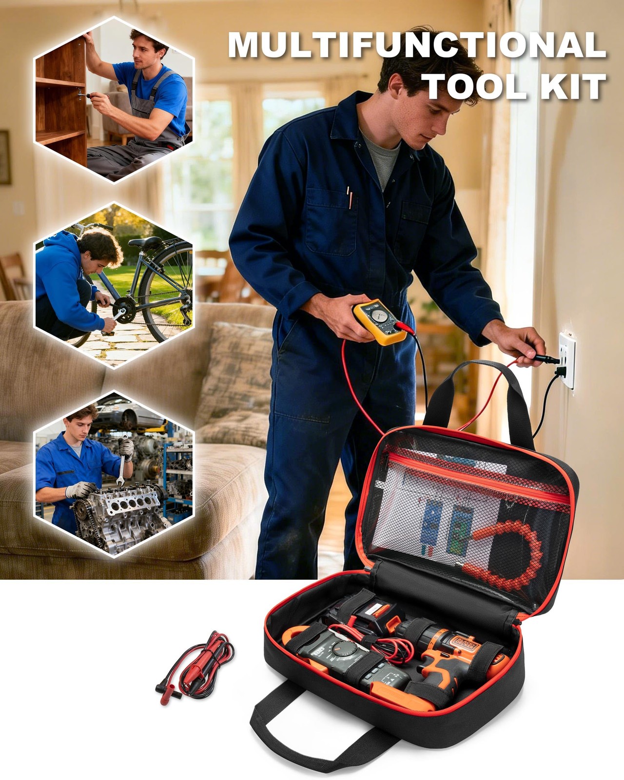 Tool Bag Compatible with Milwaukee M12 Impact Driver, Charger and Battery, Mu…