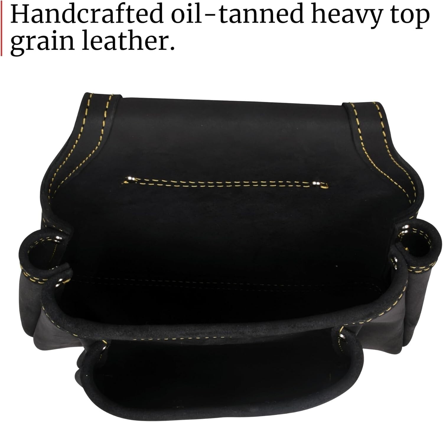 Brand New, Unopened FESA Leather Nail Pouch Attachment – Heavy Top Grain Black