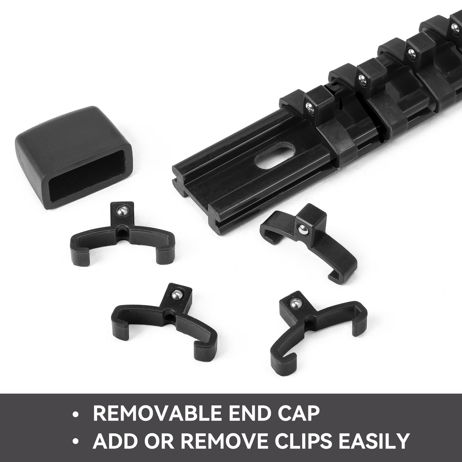 ALOANES 9PC ABS Socket Organizer, 9PC, 1/2, 3/8 & 1/4-inch Drive, Black