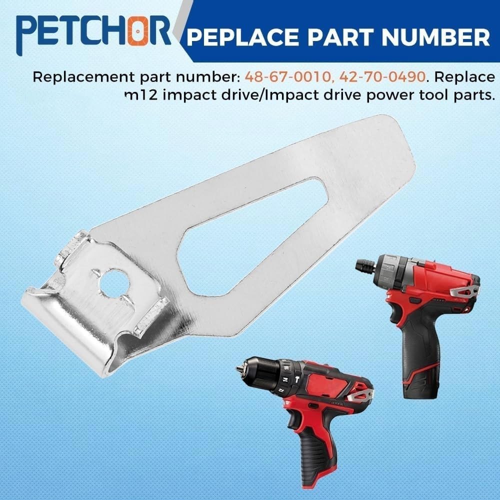42-70-0490 Belt Clip Hook and Screw for M12 Power Tools, 8PCS 48-67-0010 Belt…